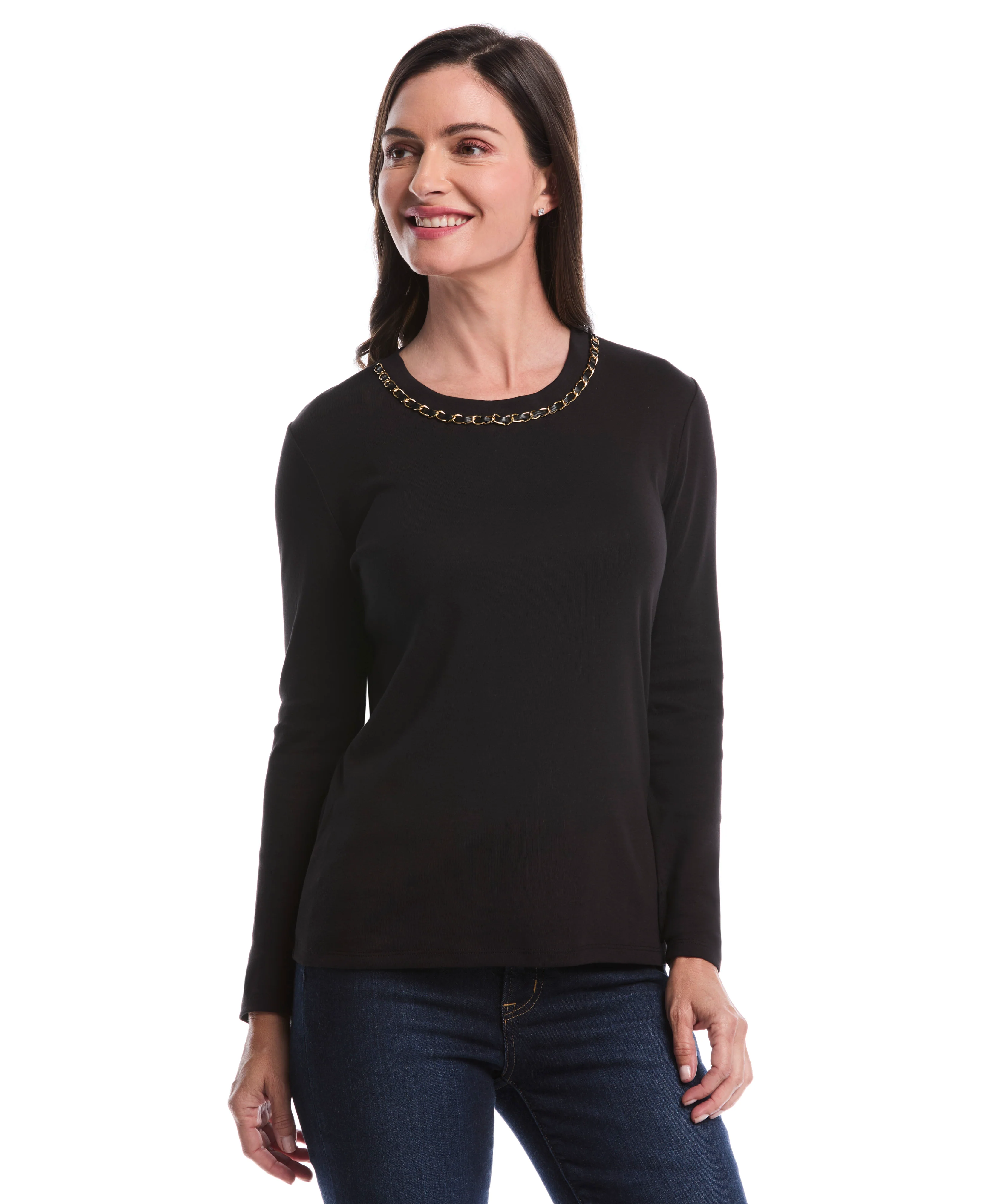 Chain Neck Detail Top - Image 5