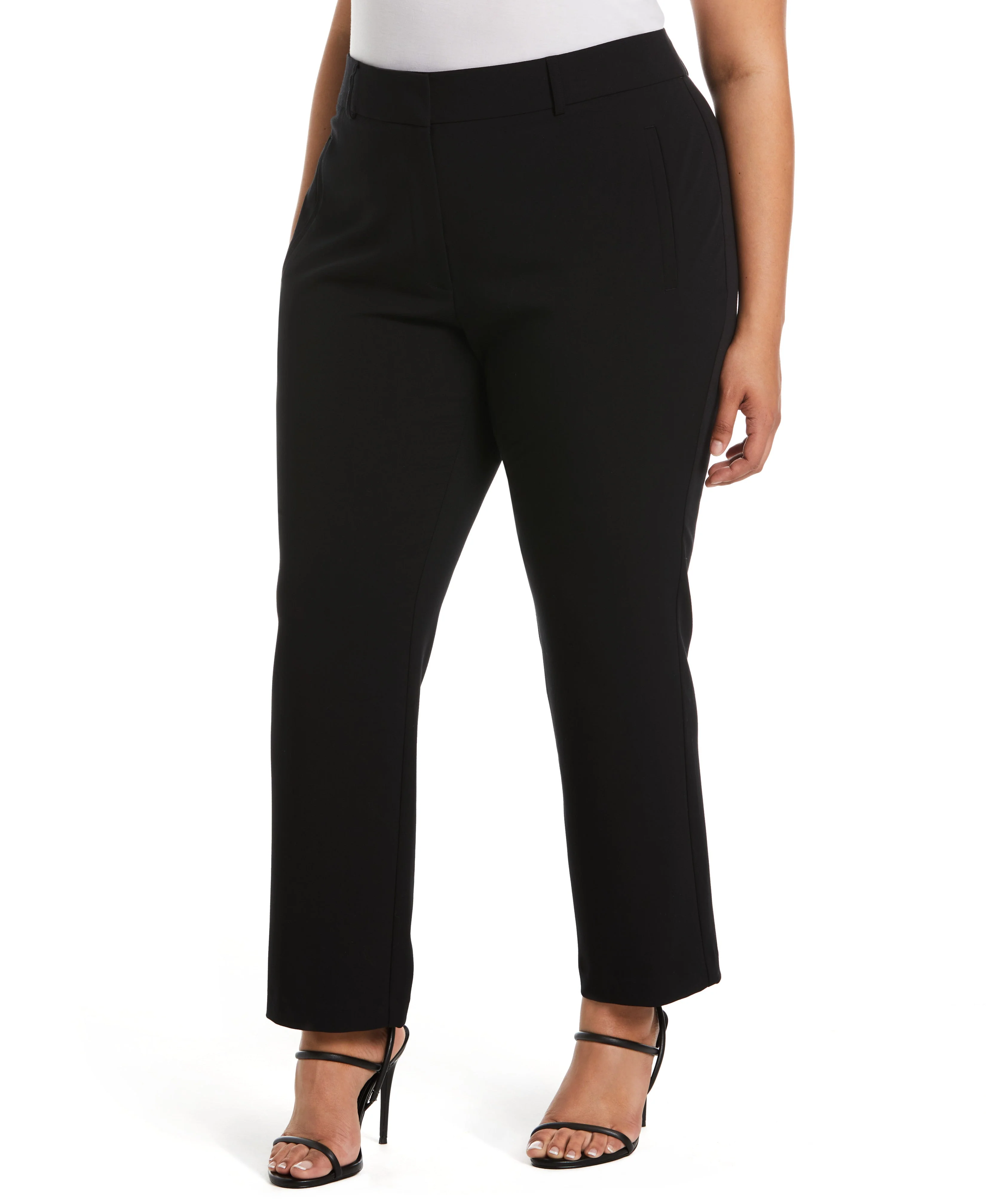 Plus Size Classic Fit Clean Straight Leg Ankle Pant - Image 9