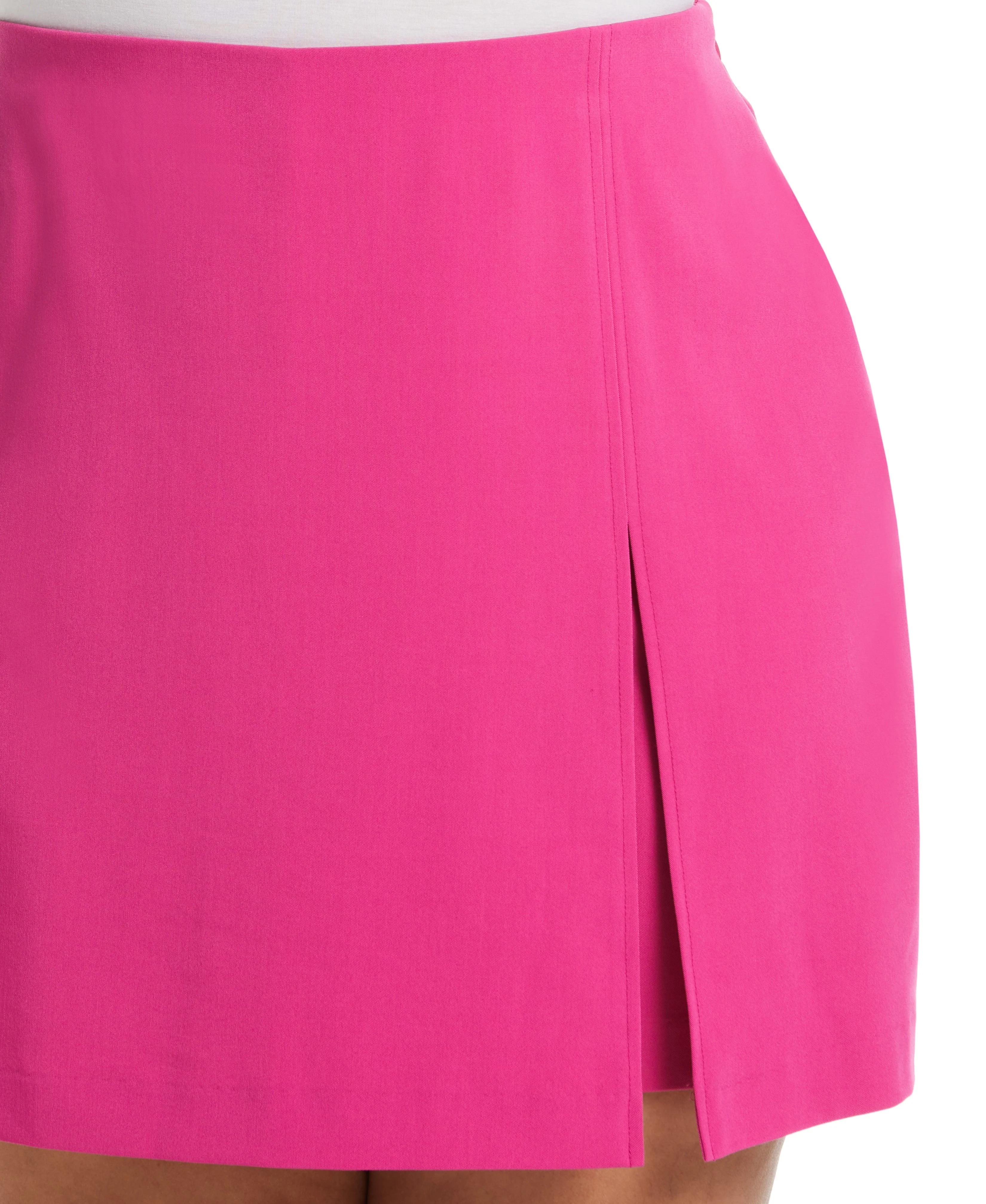 Plus Size Classic Fit Skort with Front Slit - Image 6