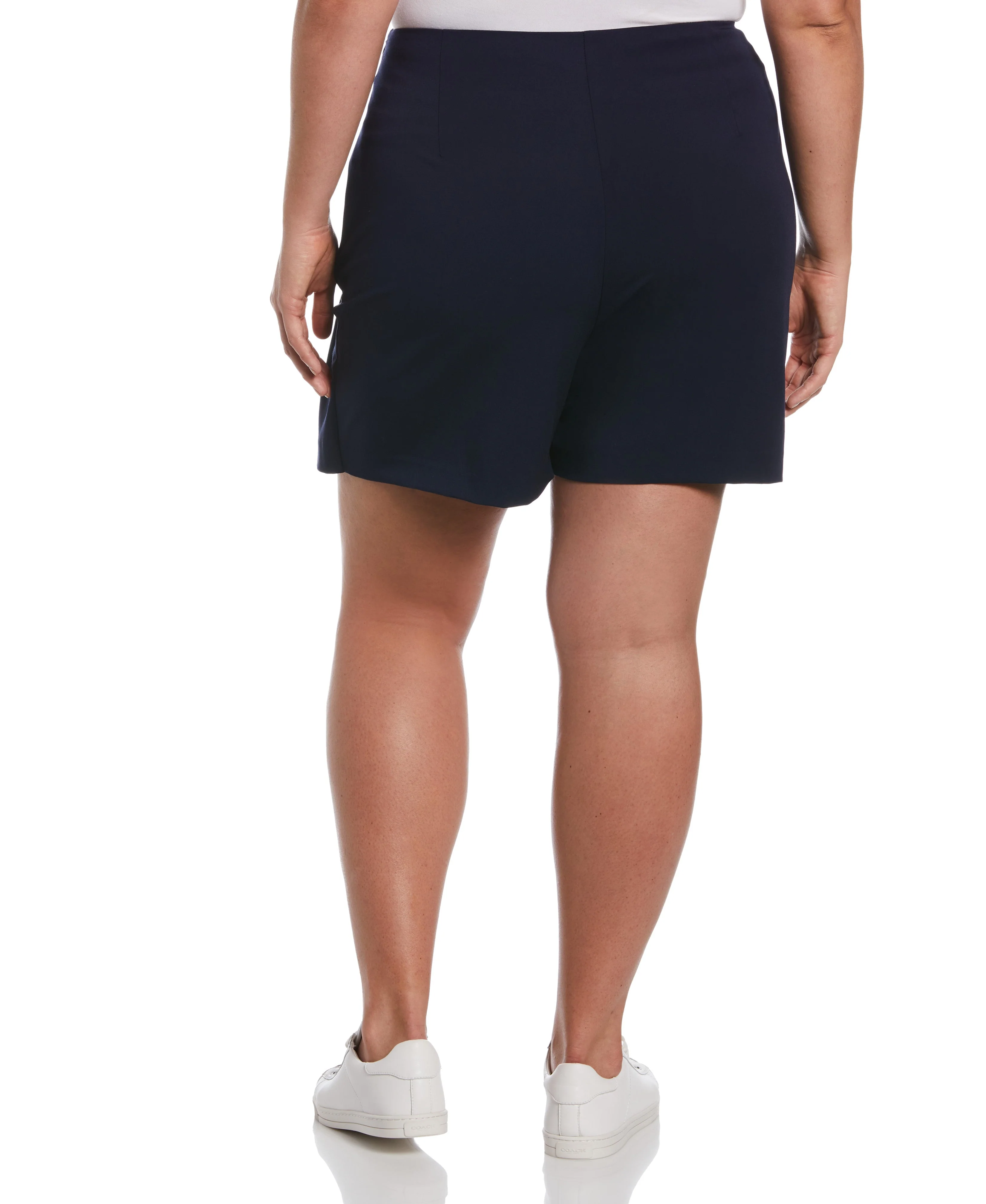 Plus Size Classic Fit Skort with Front Slit - Image 8