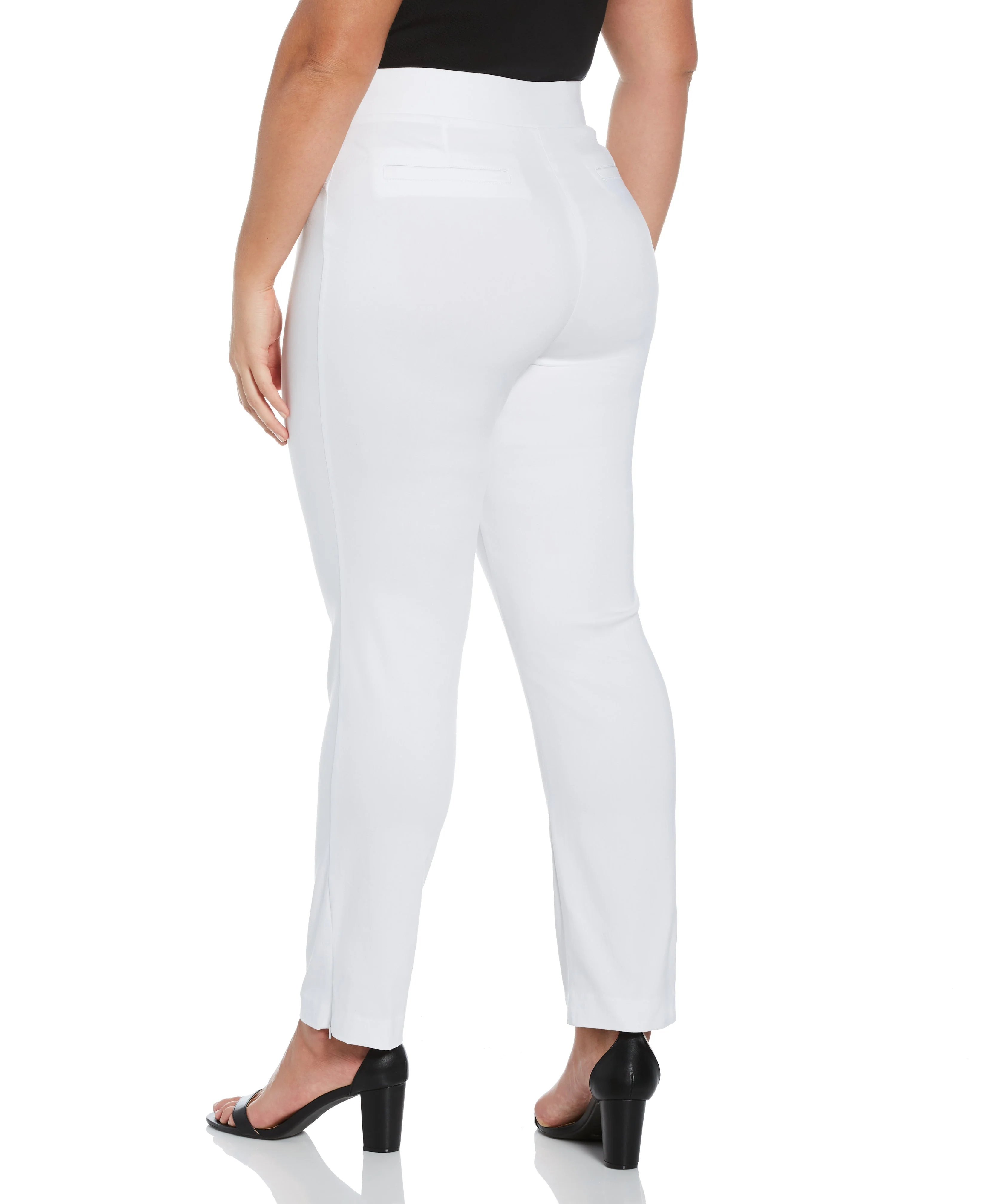 Plus Size Stretch Slim Leg Front Seam Pant - Comfort Fit - Image 14