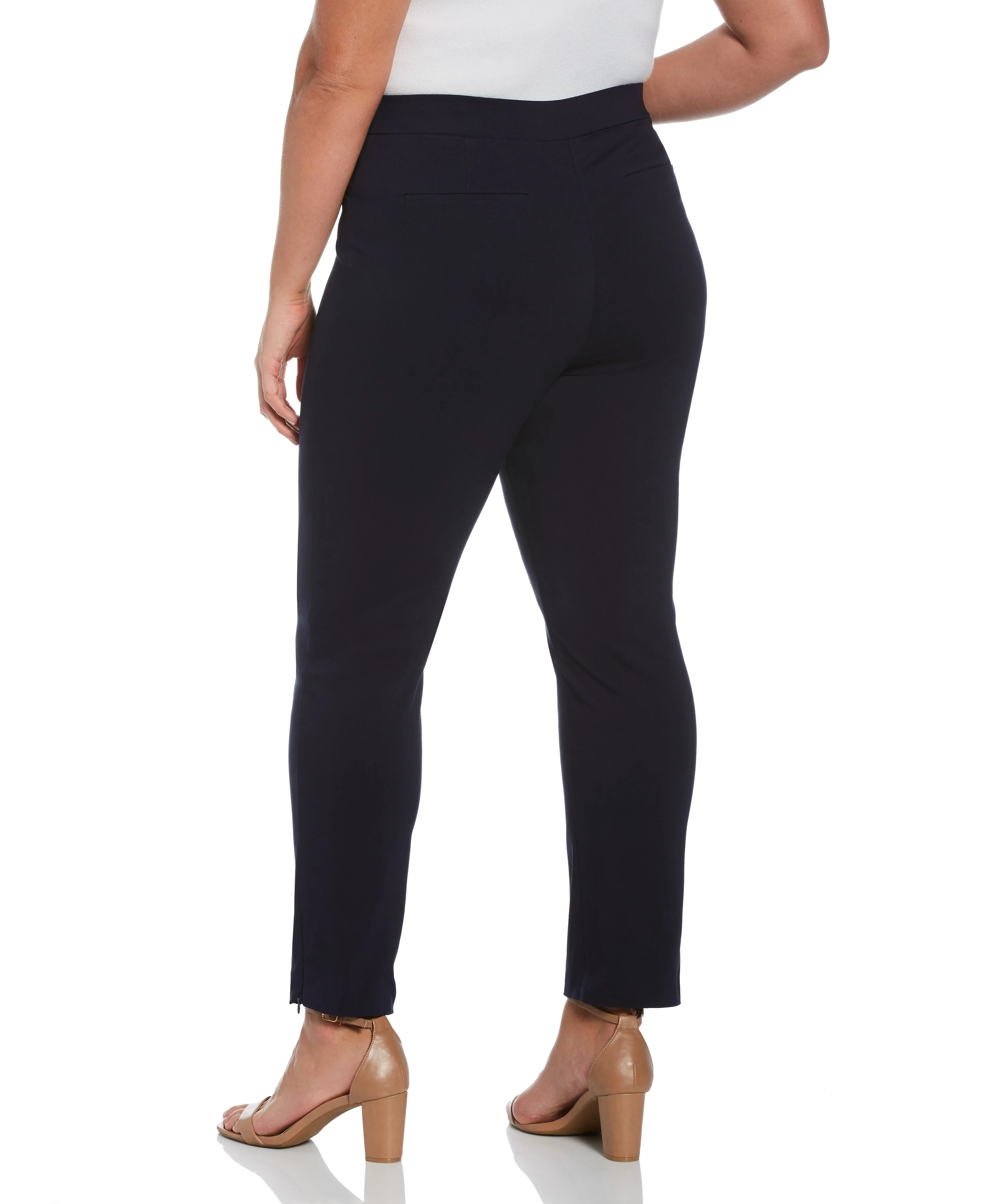 Plus Size Stretch Slim Leg Front Seam Pant - Comfort Fit - Image 4