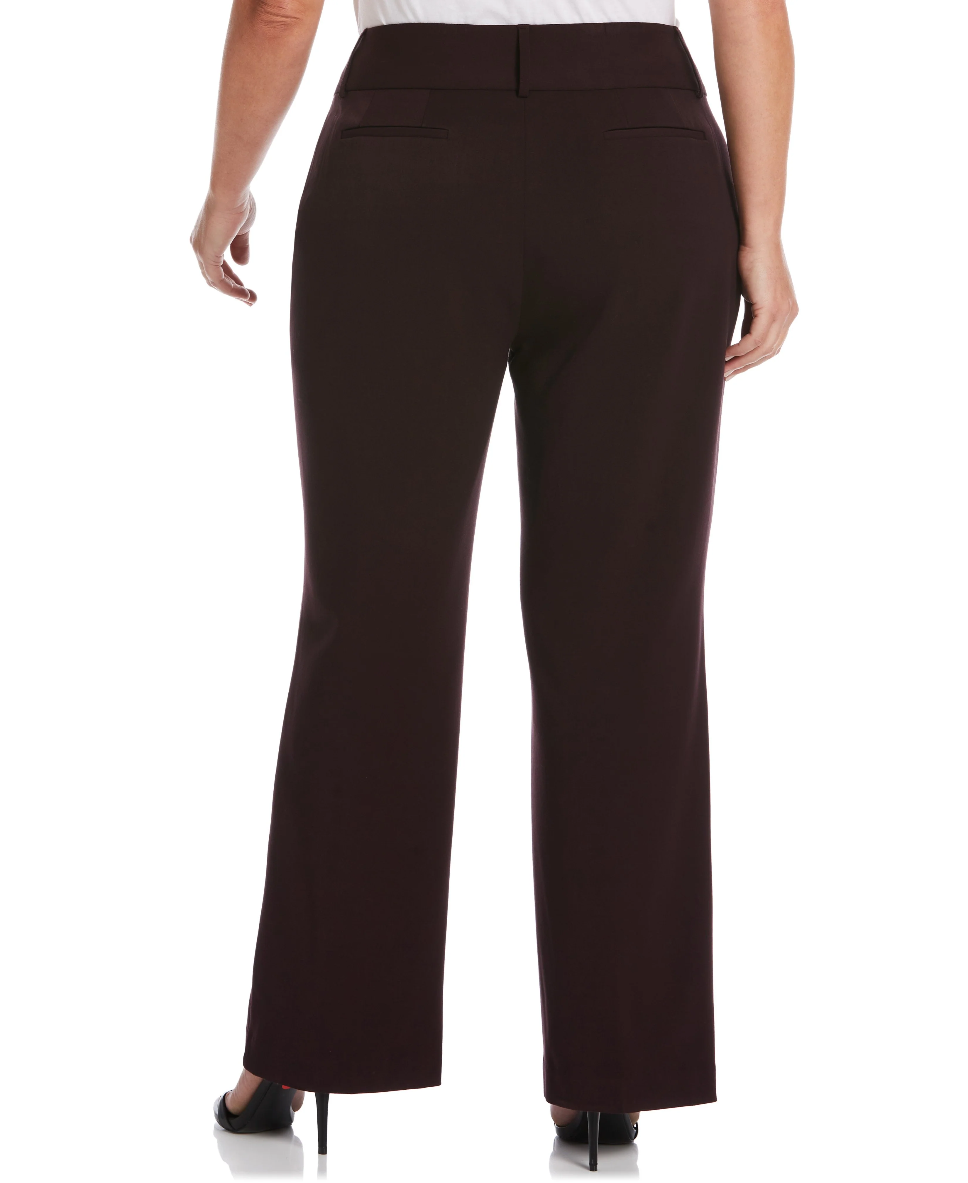 Plus Size Gabardine Bootcut Pant - Curvy Fit - Image 10