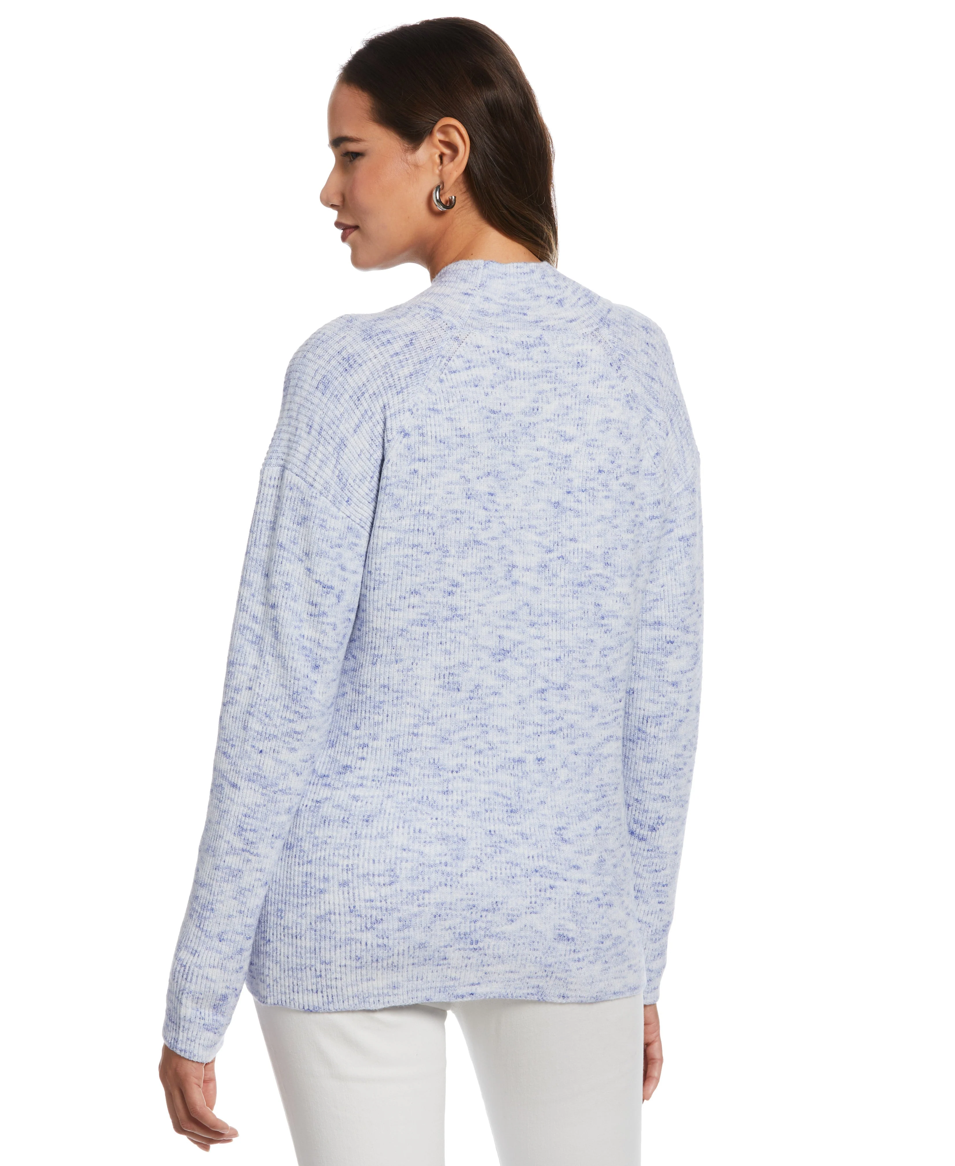 Plus Size Cutout Neck Sweater - Image 2
