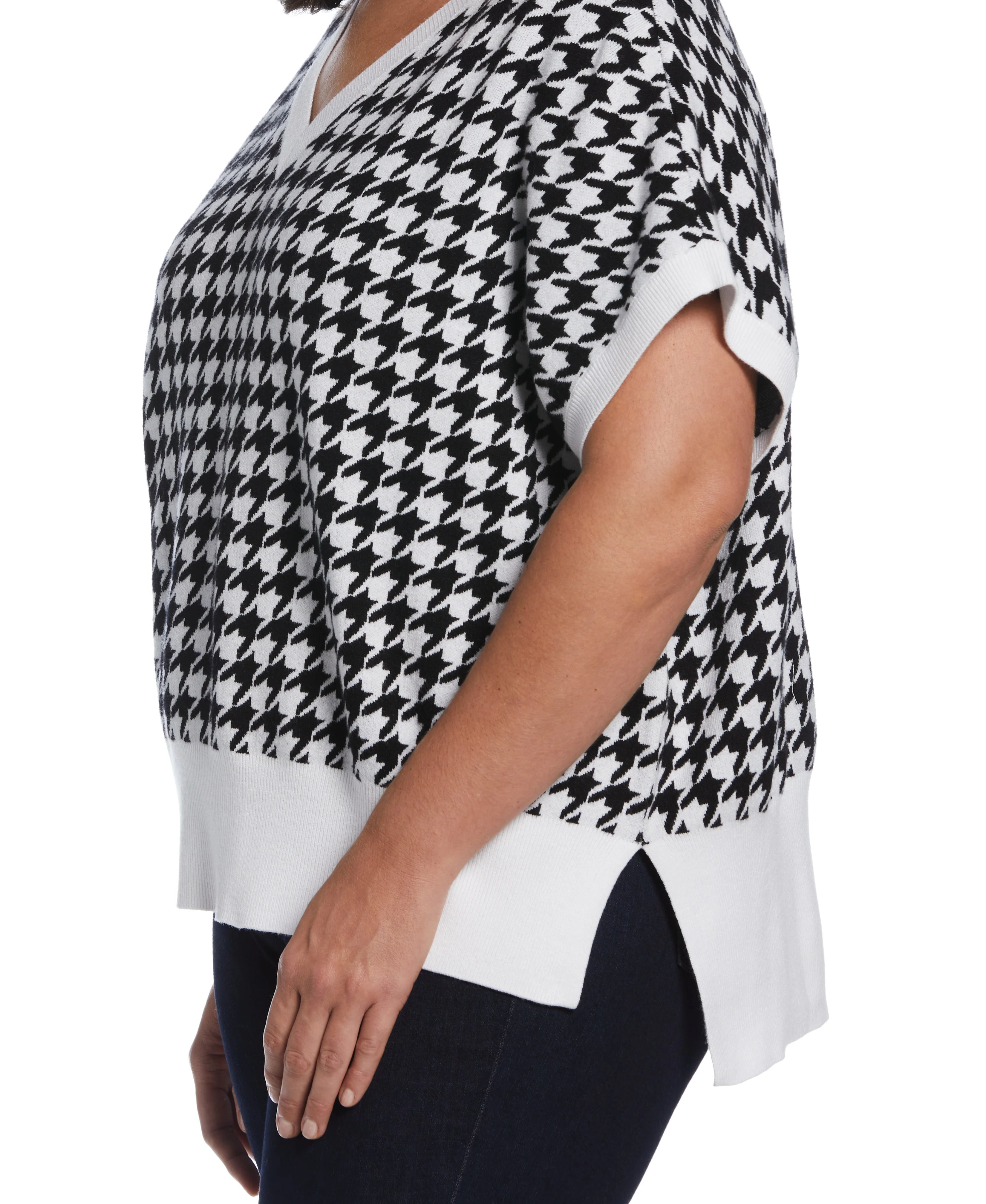 Houndstooth Sweater Vest - Image 7