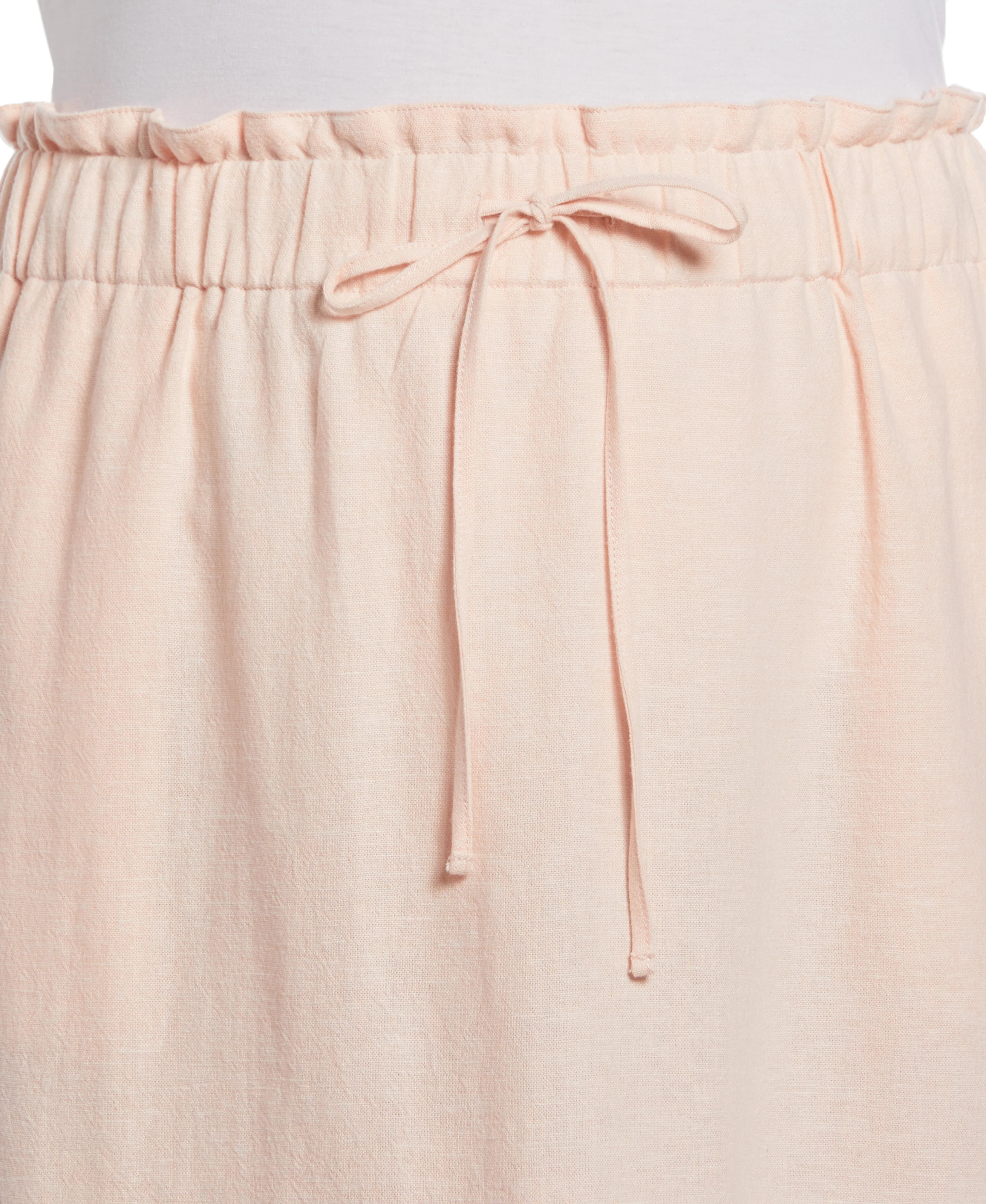 Plus Size Linen Blend Drawcord Skirt - Image 3