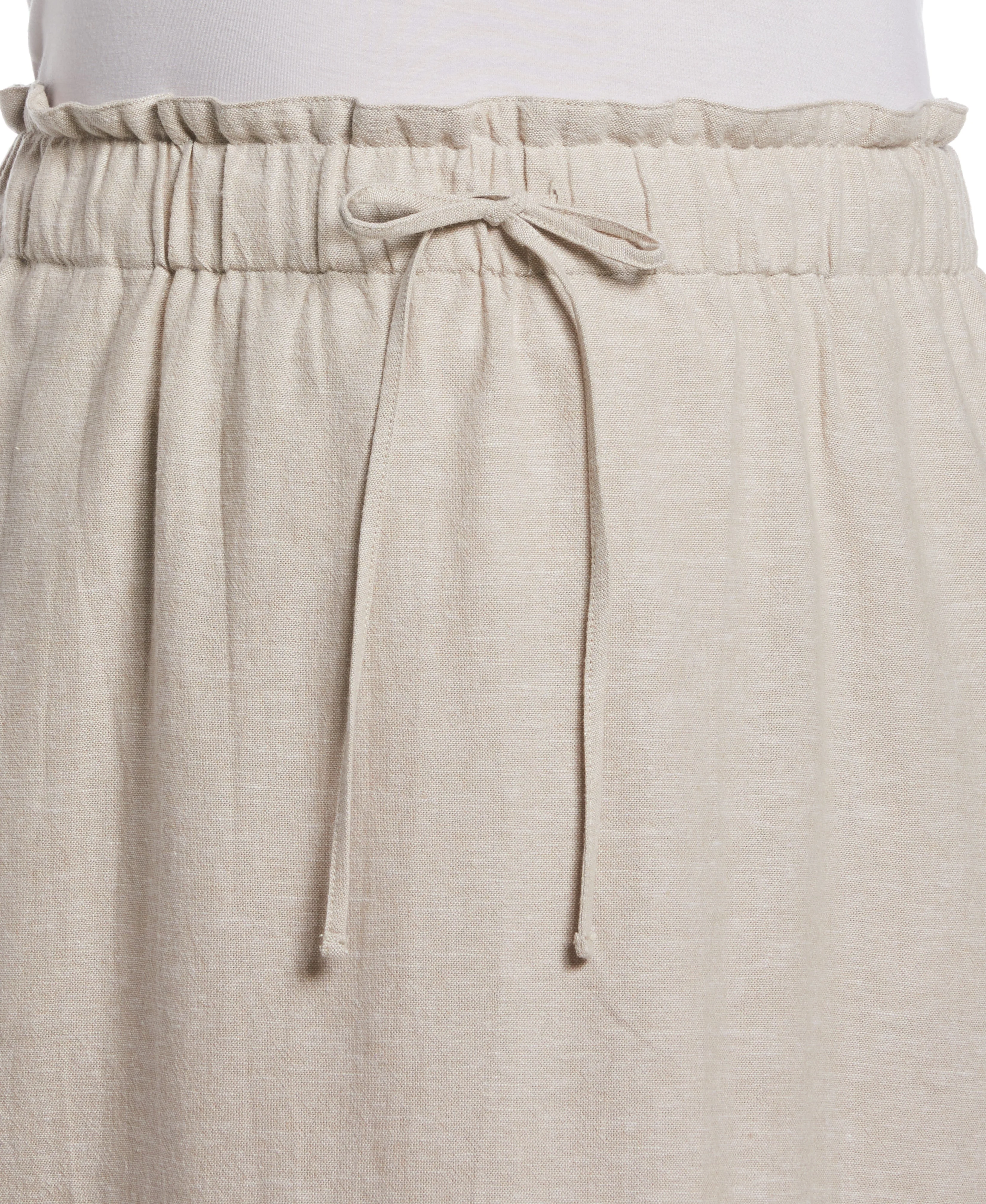 Plus Size Linen Blend Drawcord Skirt - Image 6