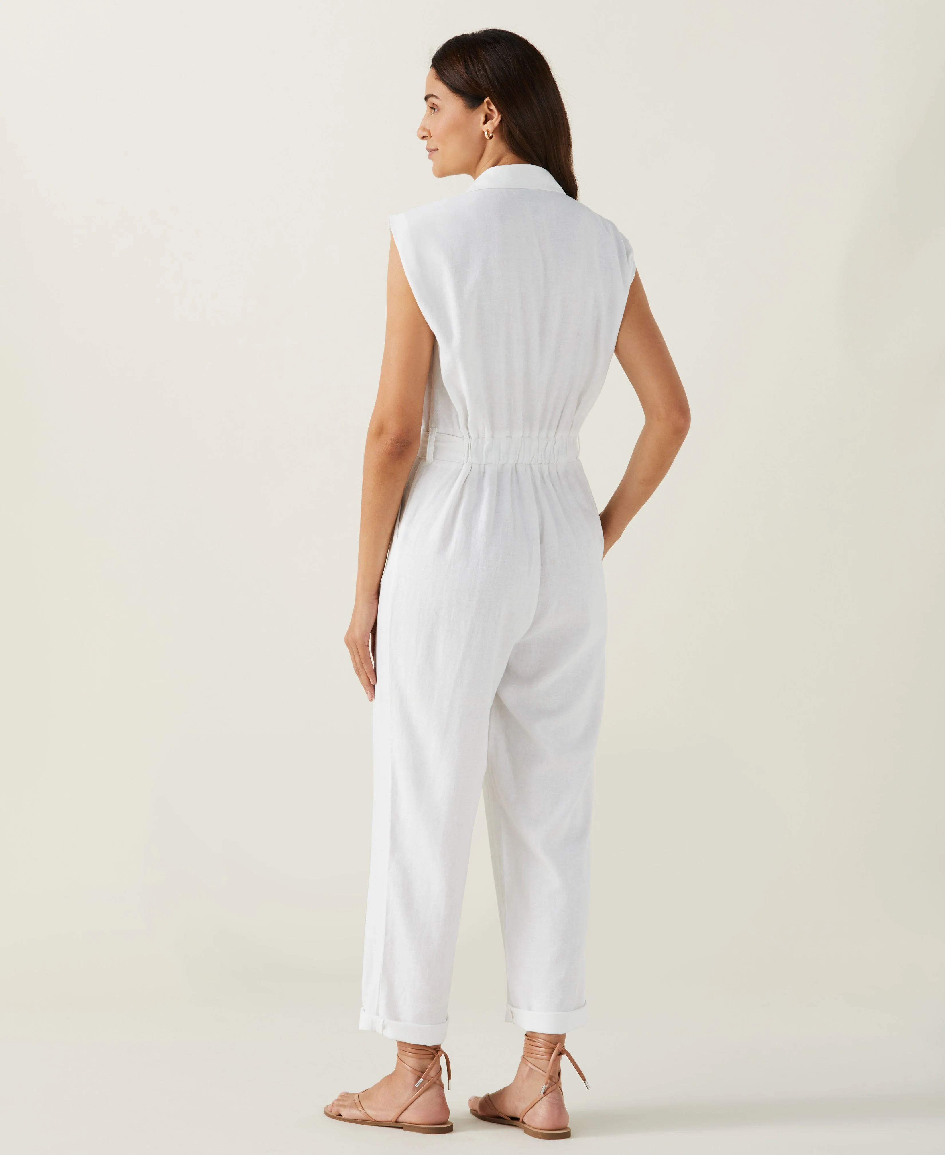 Linen Blend Jumpsuit - Image 3