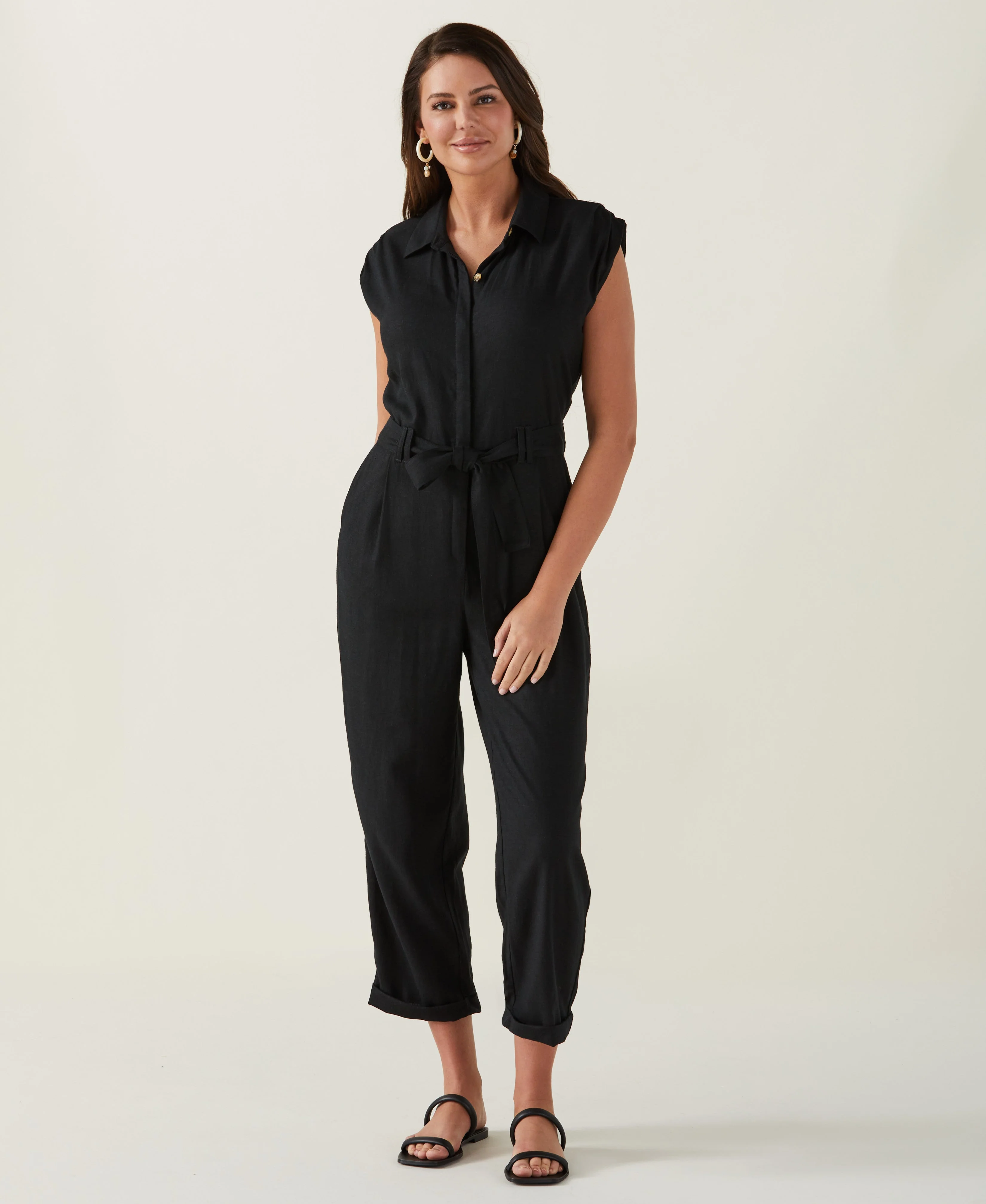 Linen Blend Jumpsuit - Image 5