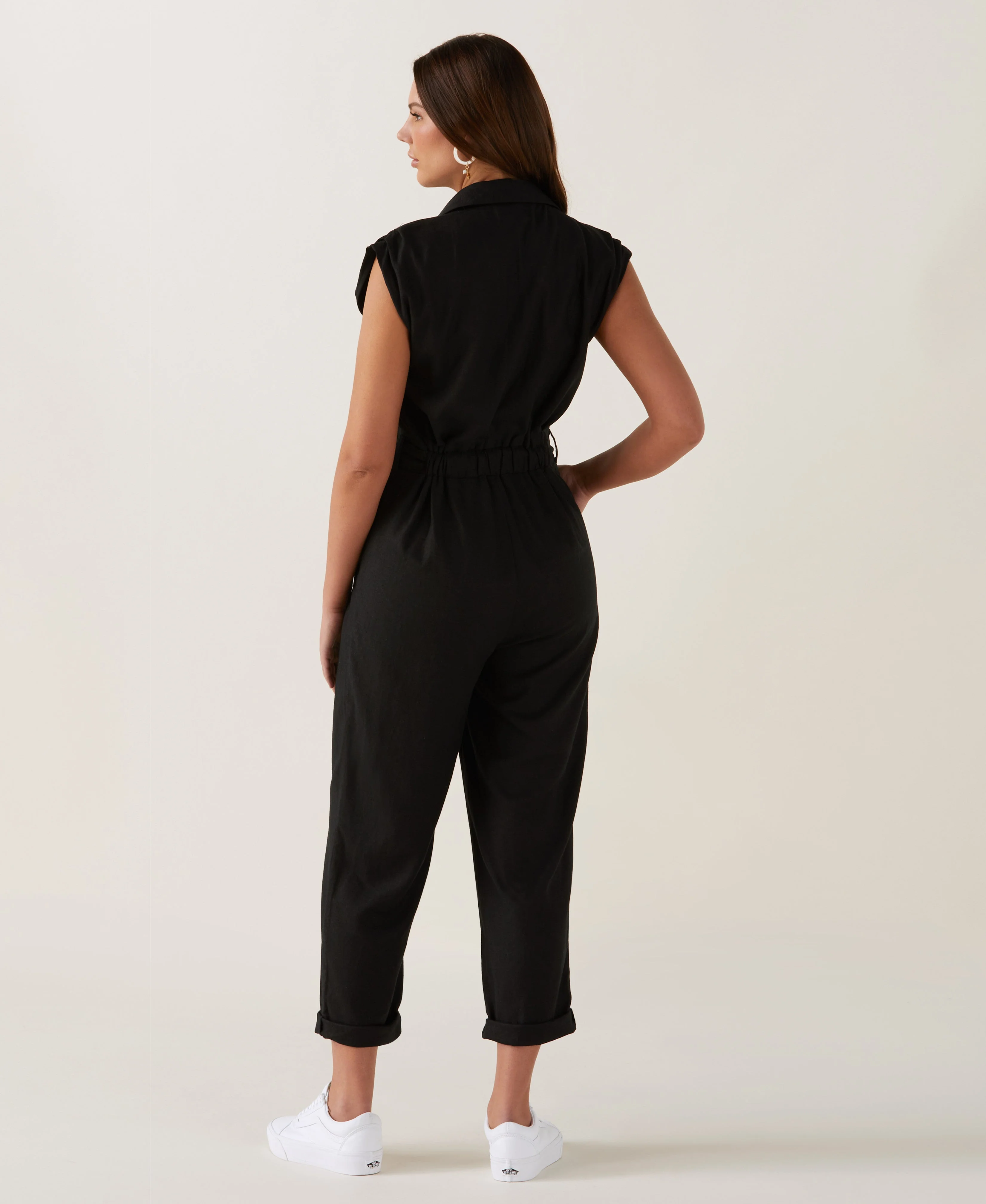 Linen Blend Jumpsuit - Image 7