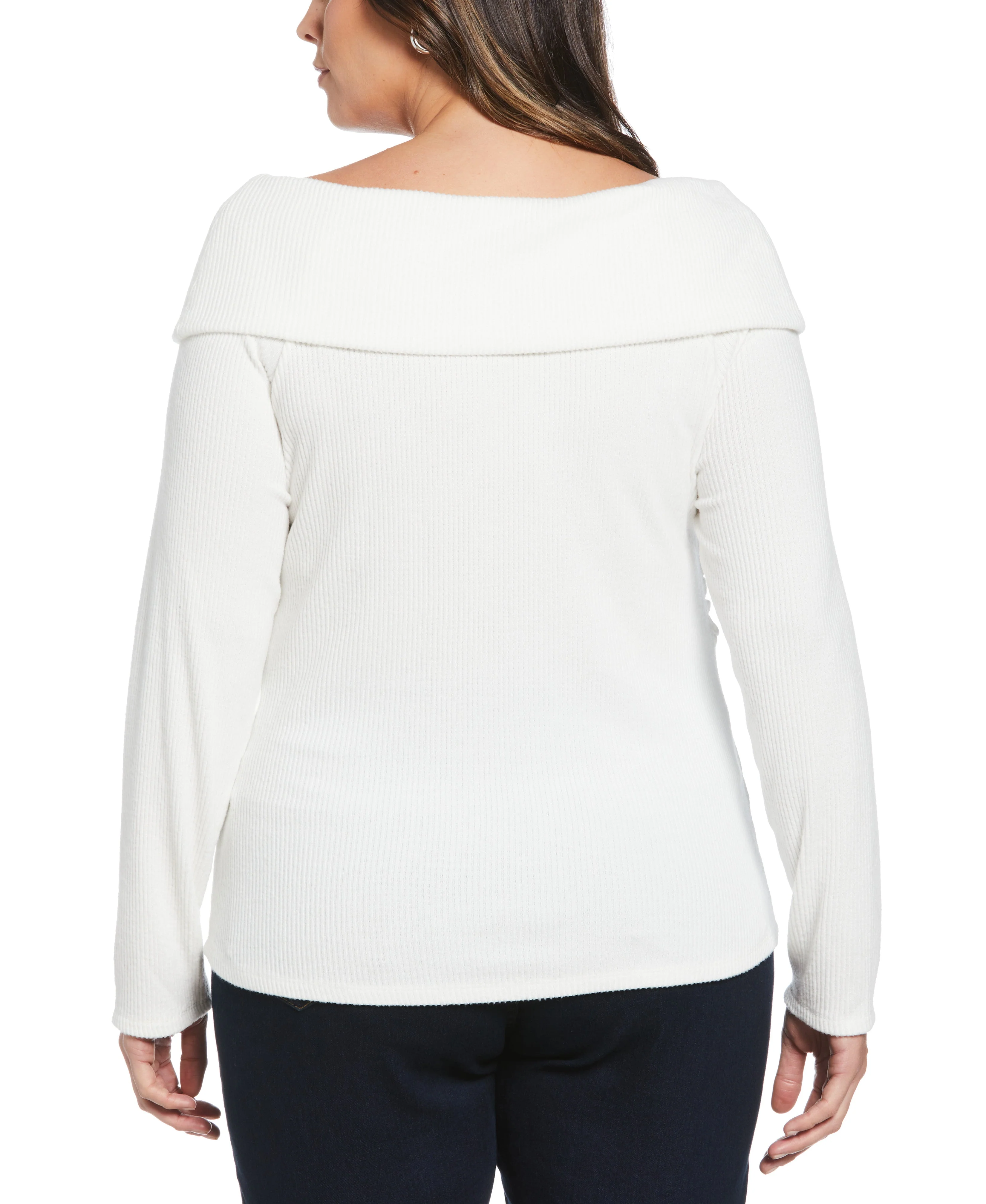 Plus Size Marilyn Ribbed Crossover Top - Image 5