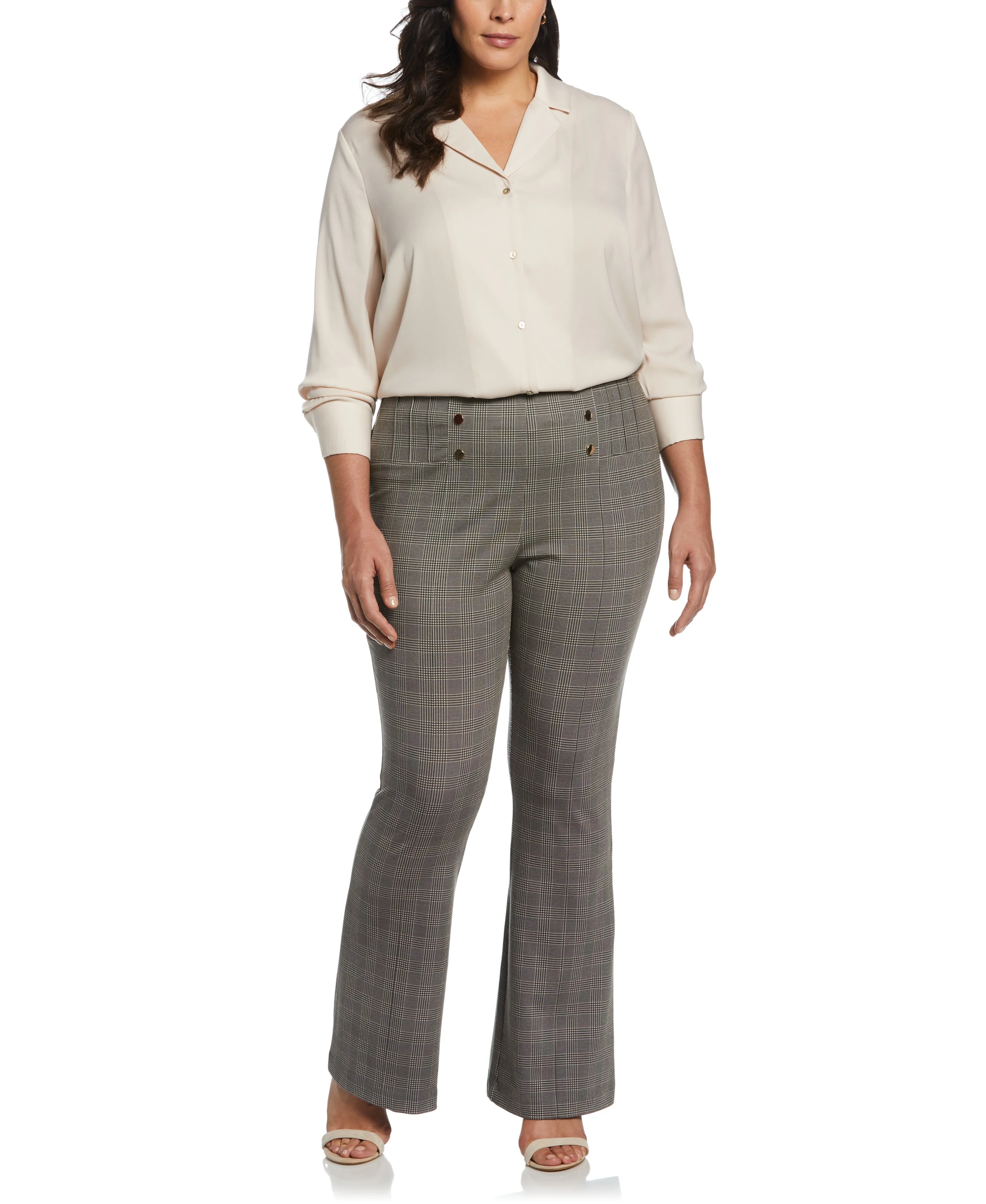 Plus Size Notch Collar Blouse - Image 8