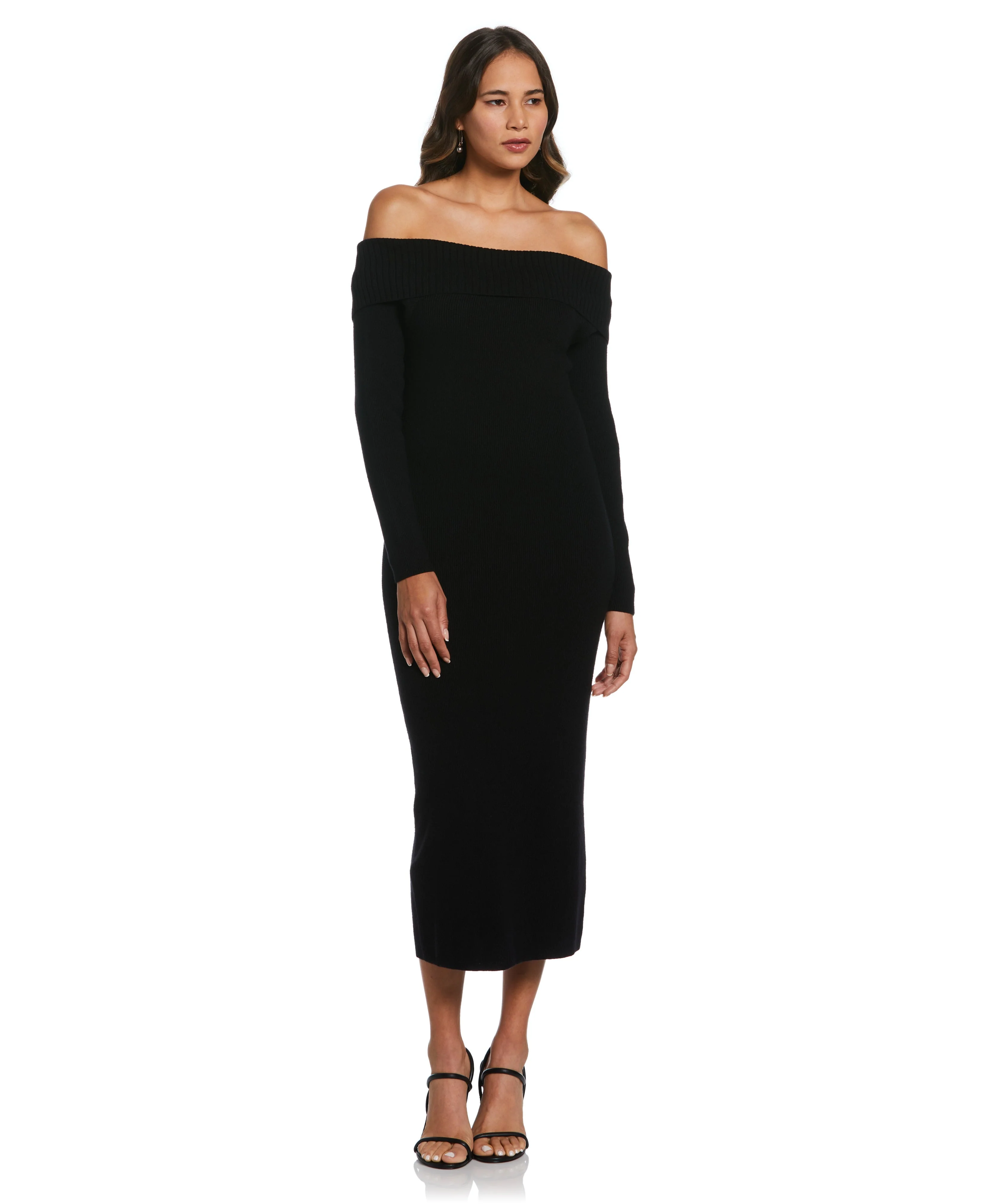Plus Size Off-the-Shoulder Sweater Dress - Image 4