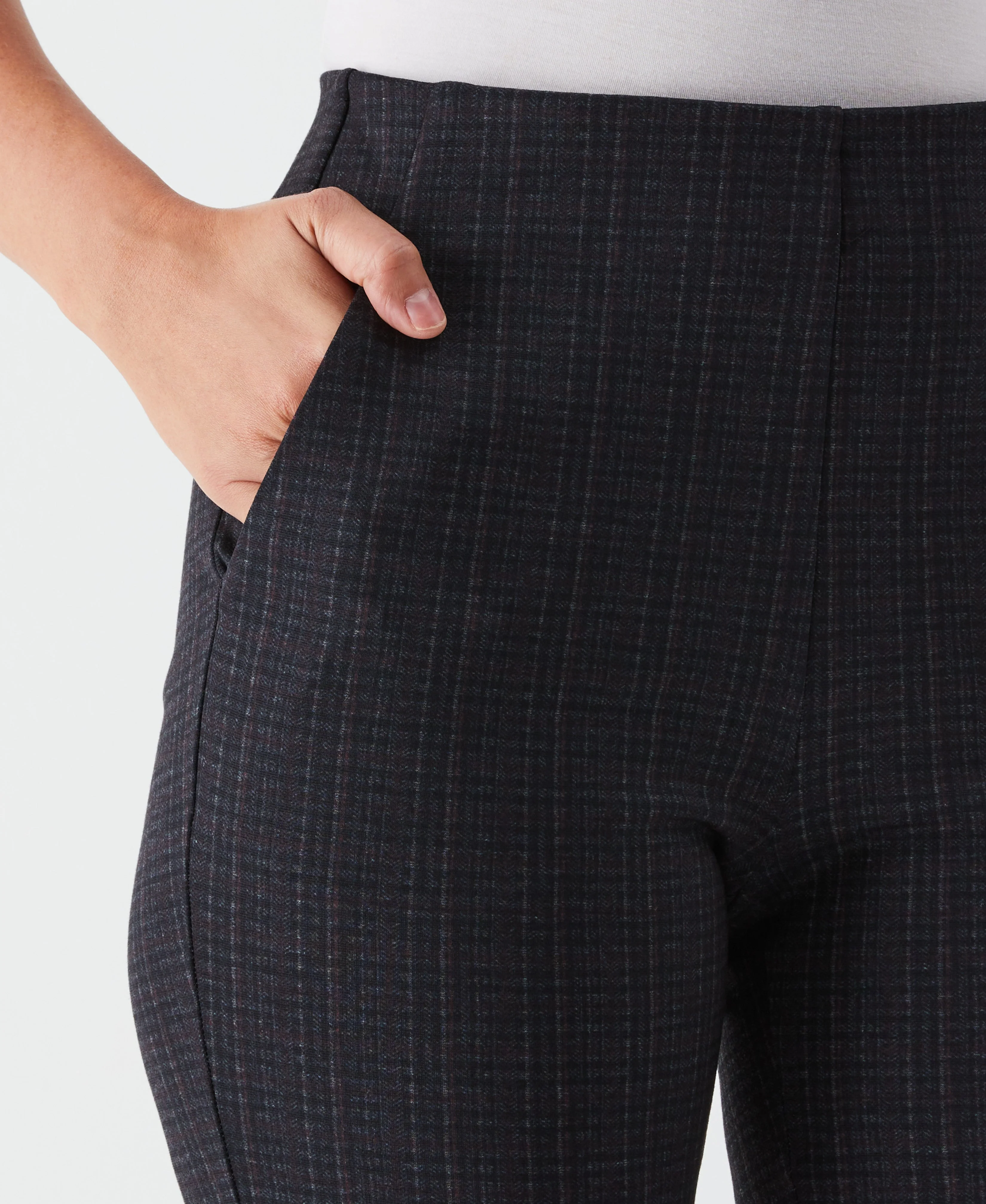 Petite Printed Modern Bootcut Ponte Pant - Image 4