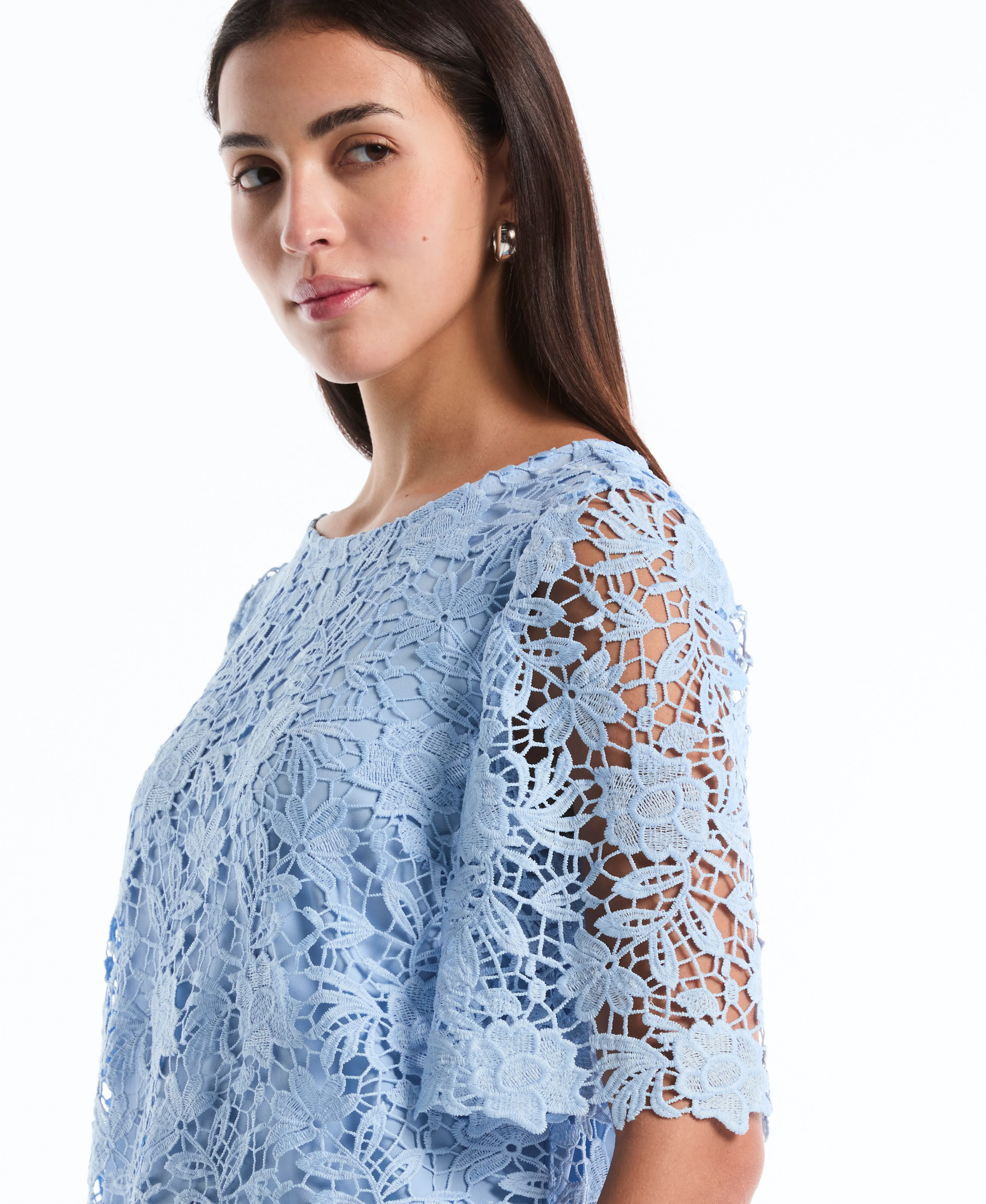 Petite Scalloped Lace Top - Image 3