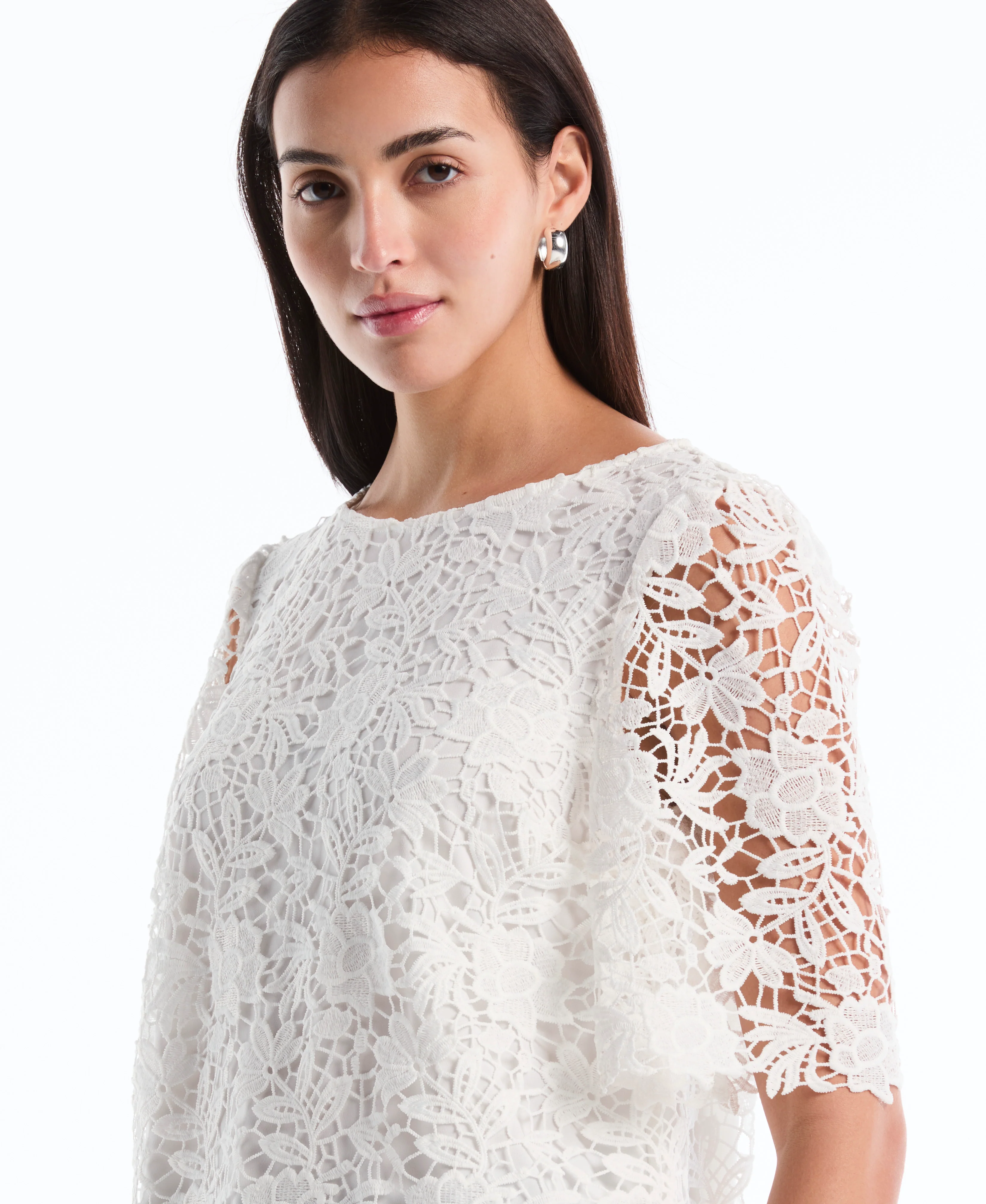 Petite Scalloped Lace Top - Image 8