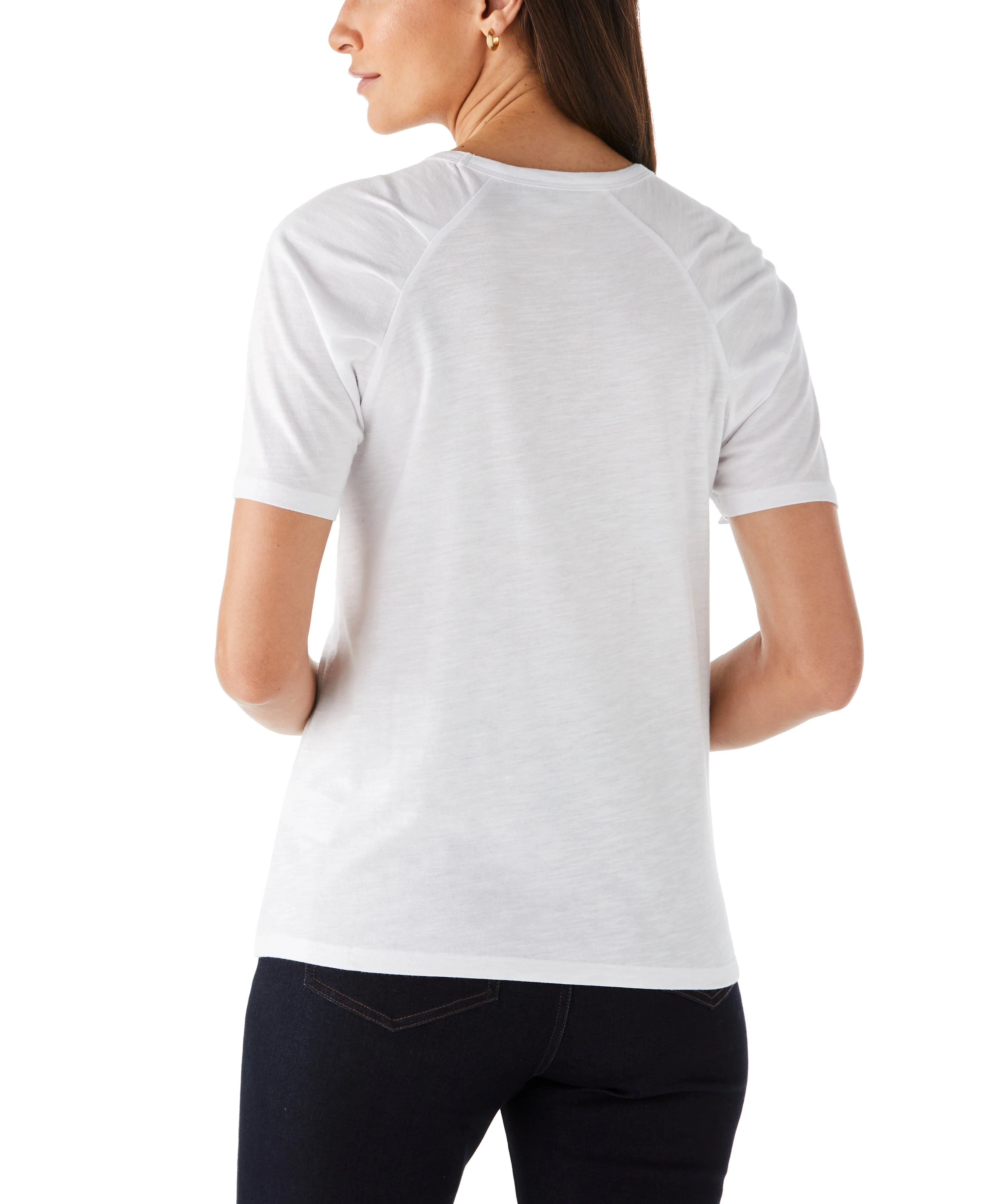 Pleated Raglan Sleeve Tee - Image 14