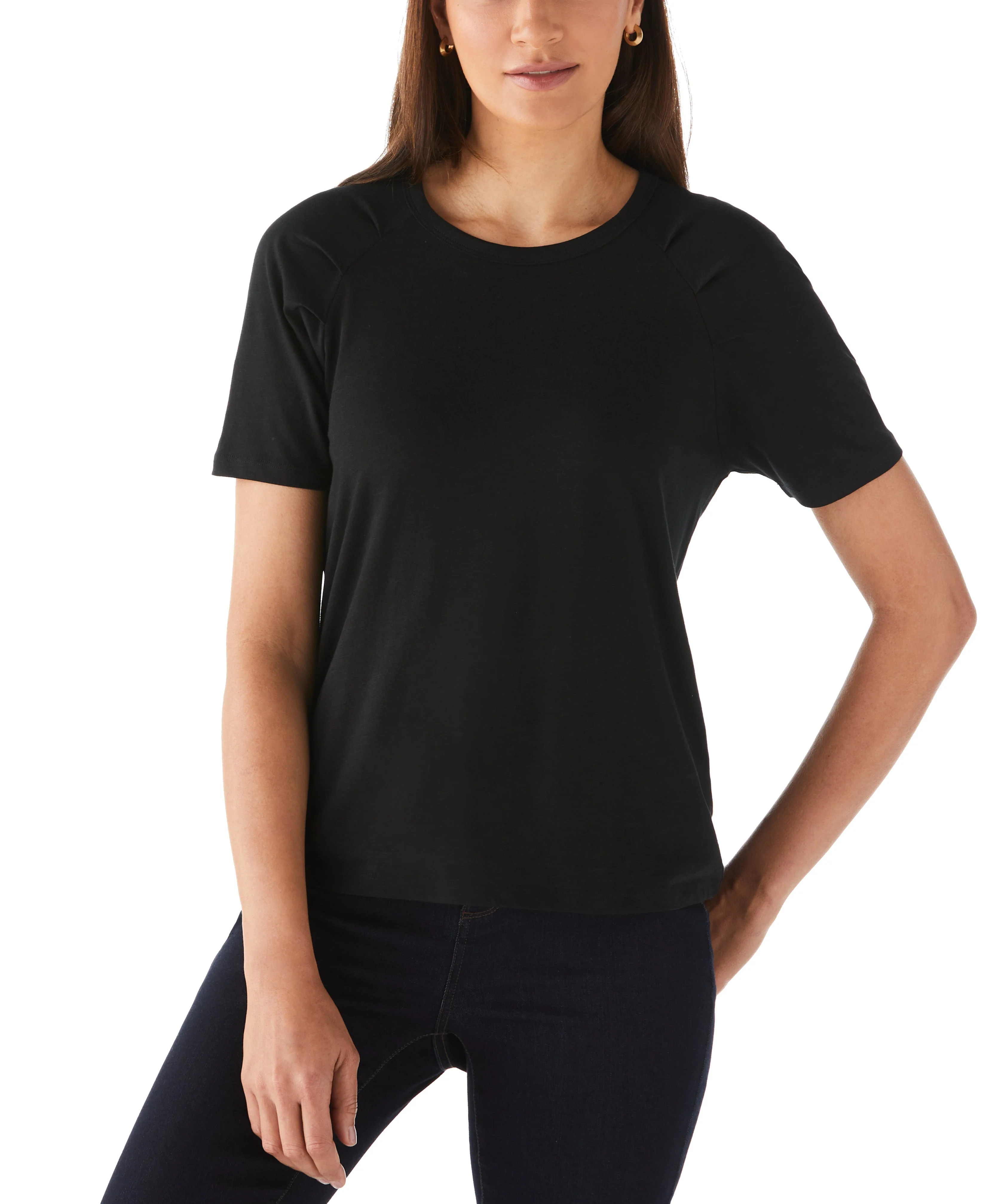 Pleated Raglan Sleeve Tee - Image 5