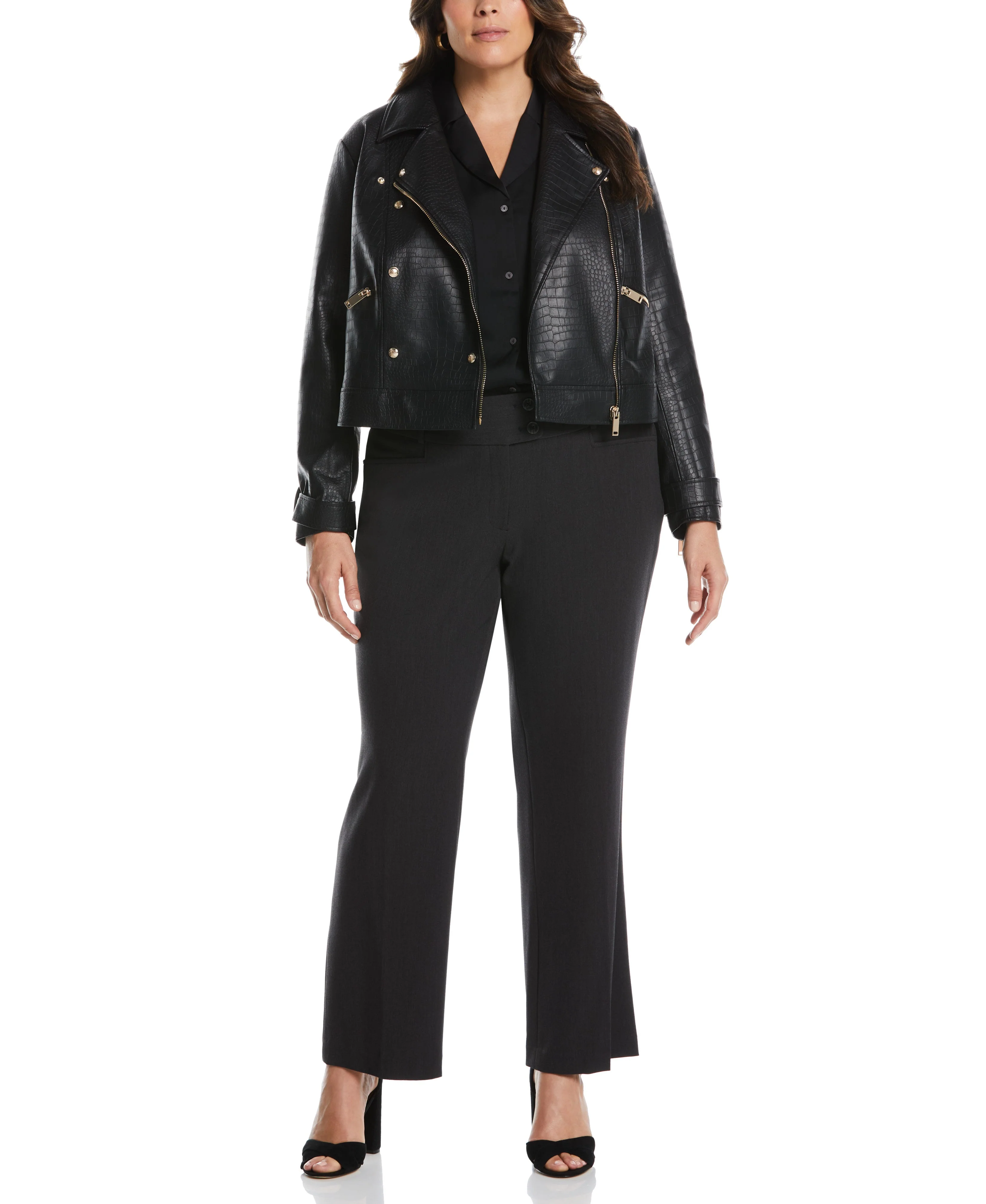 Plus Size Curvy Fit Boot Cut Pant - Curvy Fit - Image 10