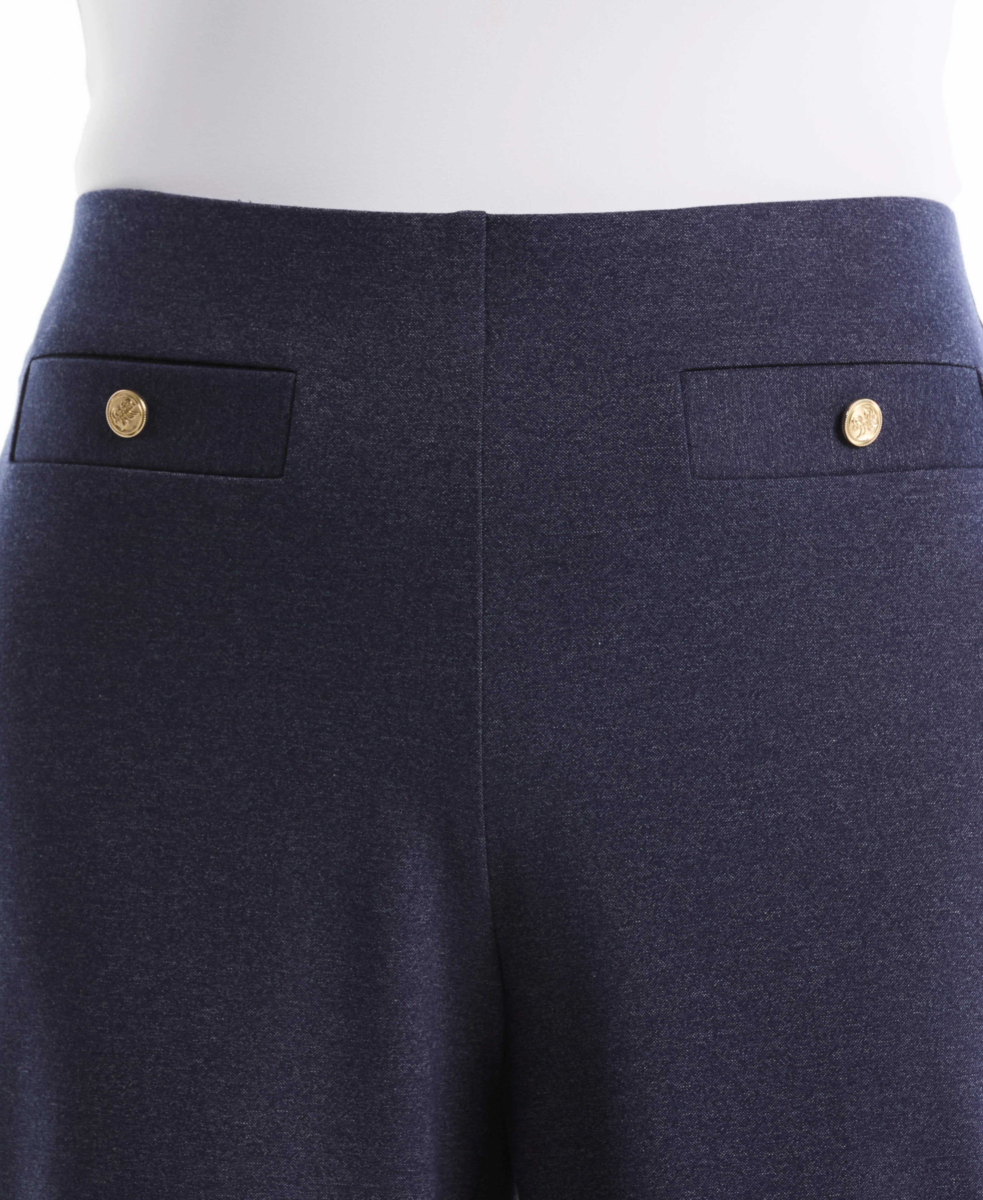 Plus Size Indigo Denim Wide Leg Pant - Image 4