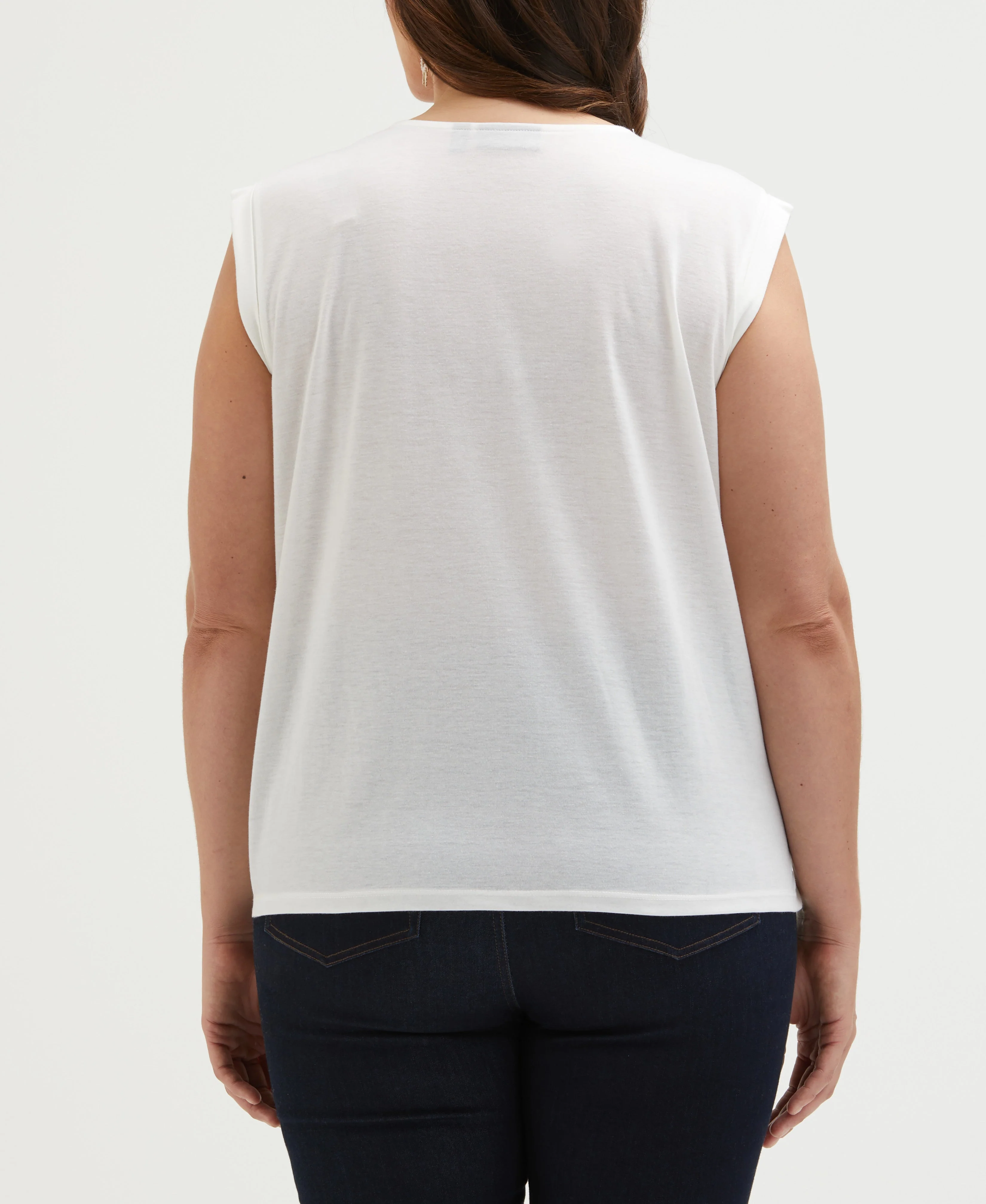 Plus Size Lace-Up Tank Top - Image 2