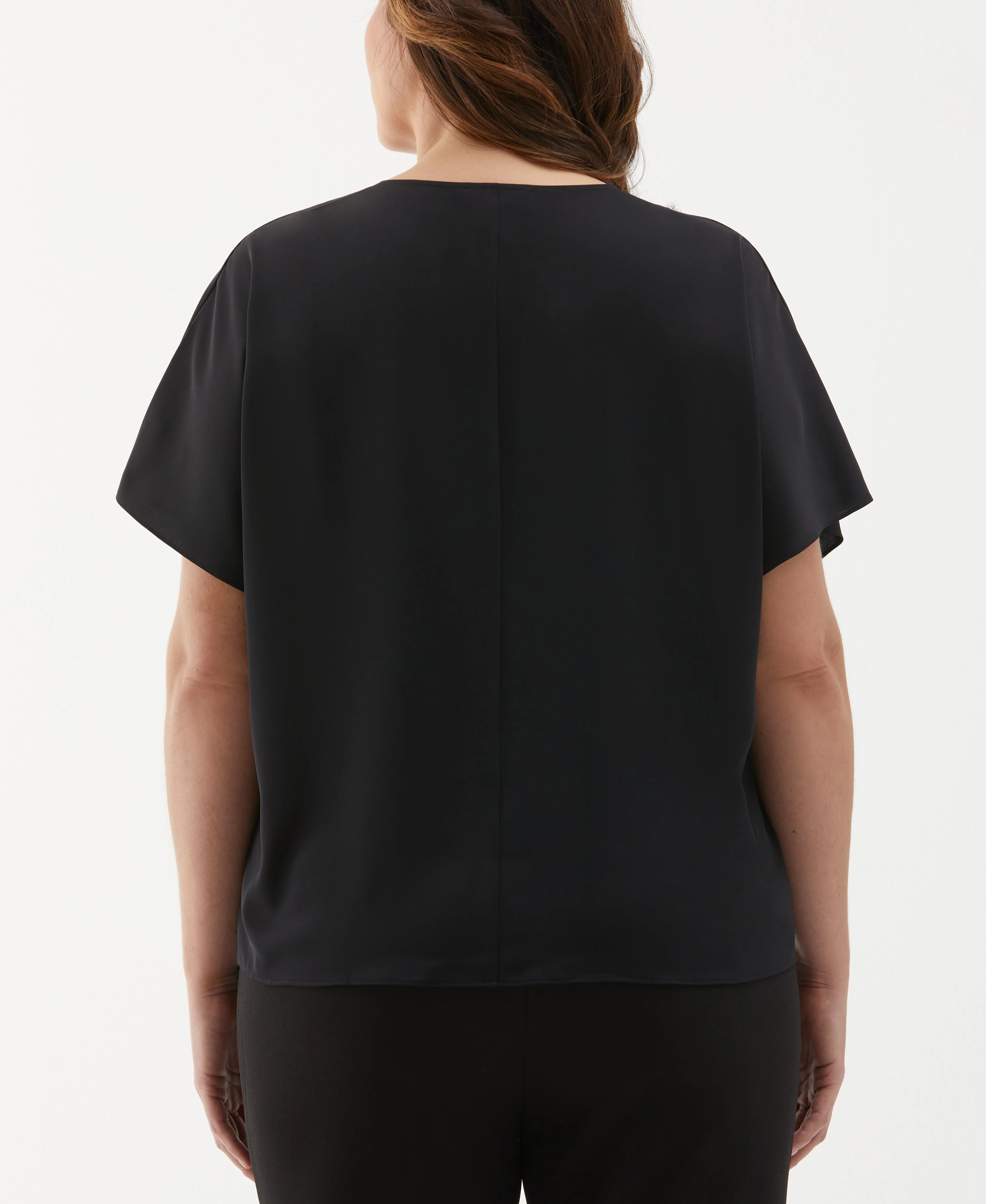 Plus Size Layered Dolman Sleeve Blouse - Image 2