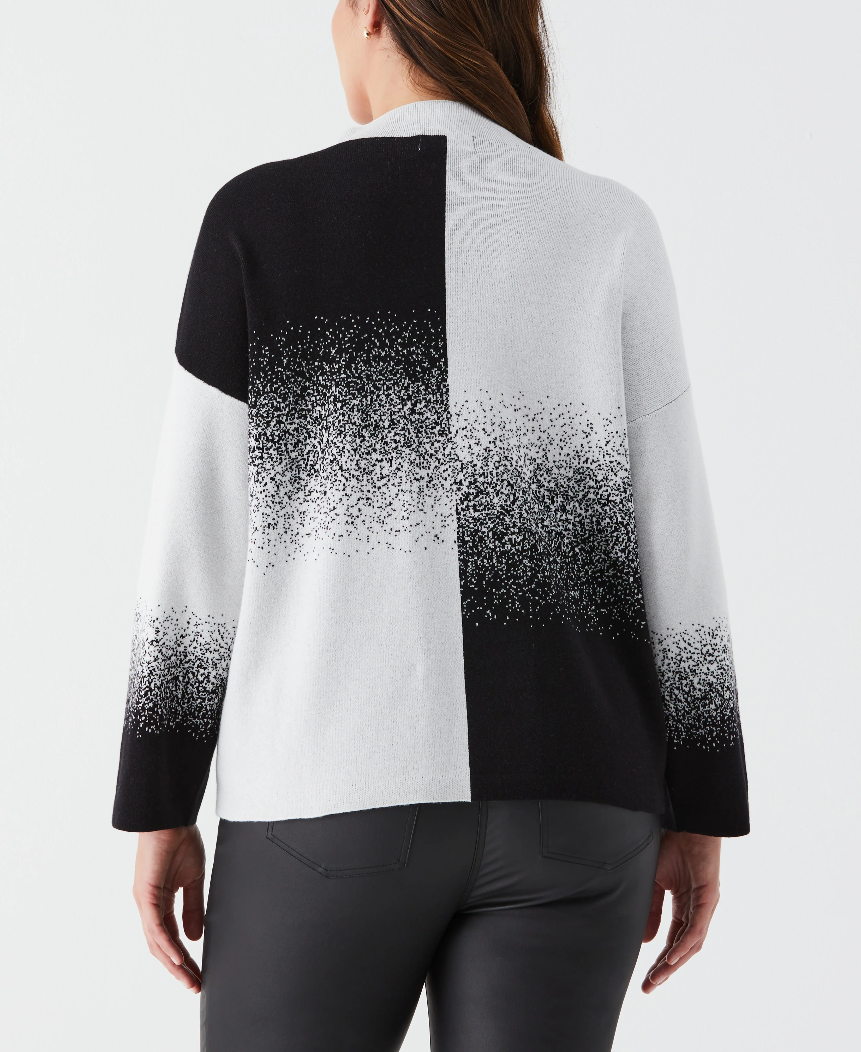 Plus Size Ombre Turtleneck Sweater - Image 7