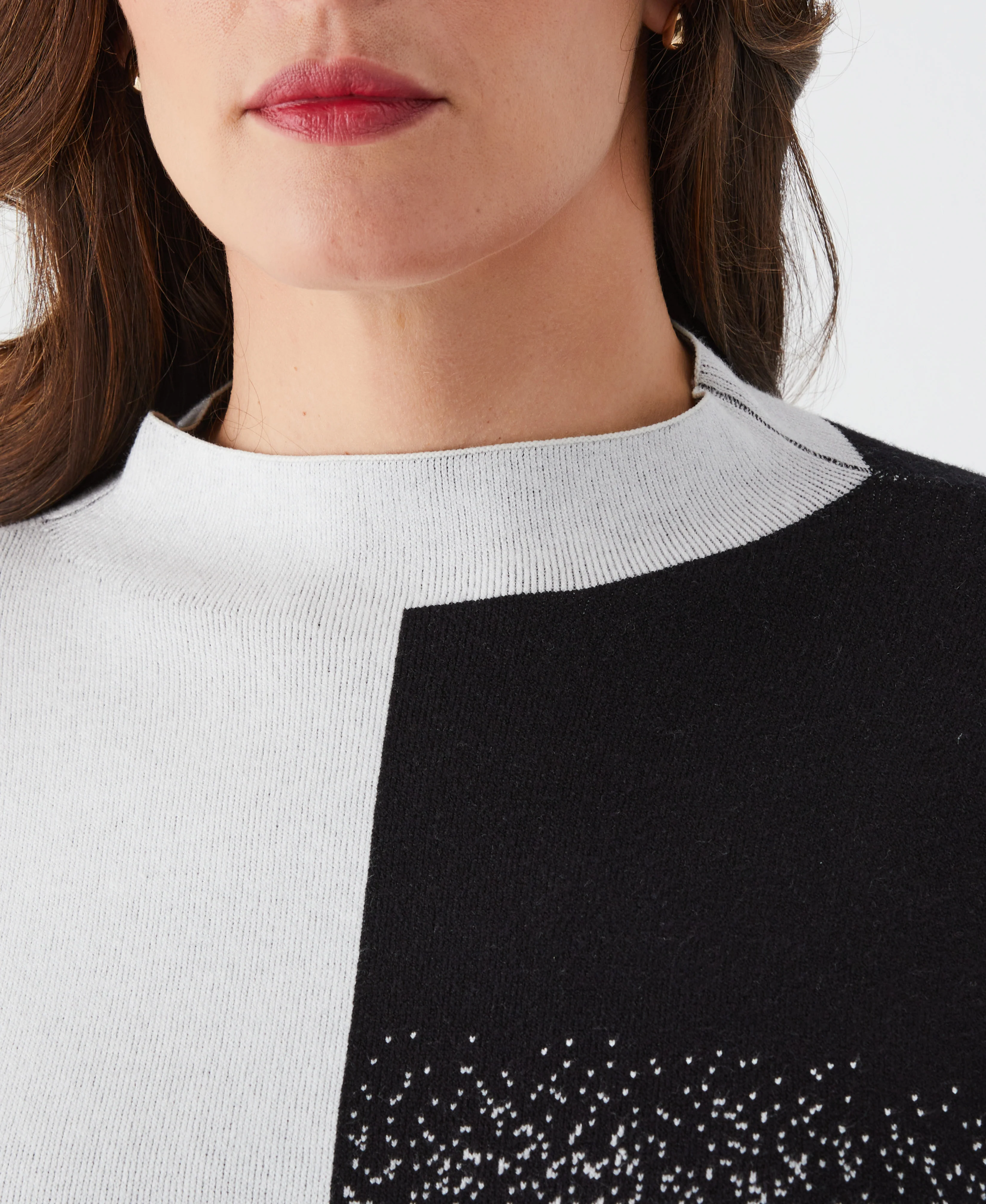 Plus Size Ombre Turtleneck Sweater - Image 9