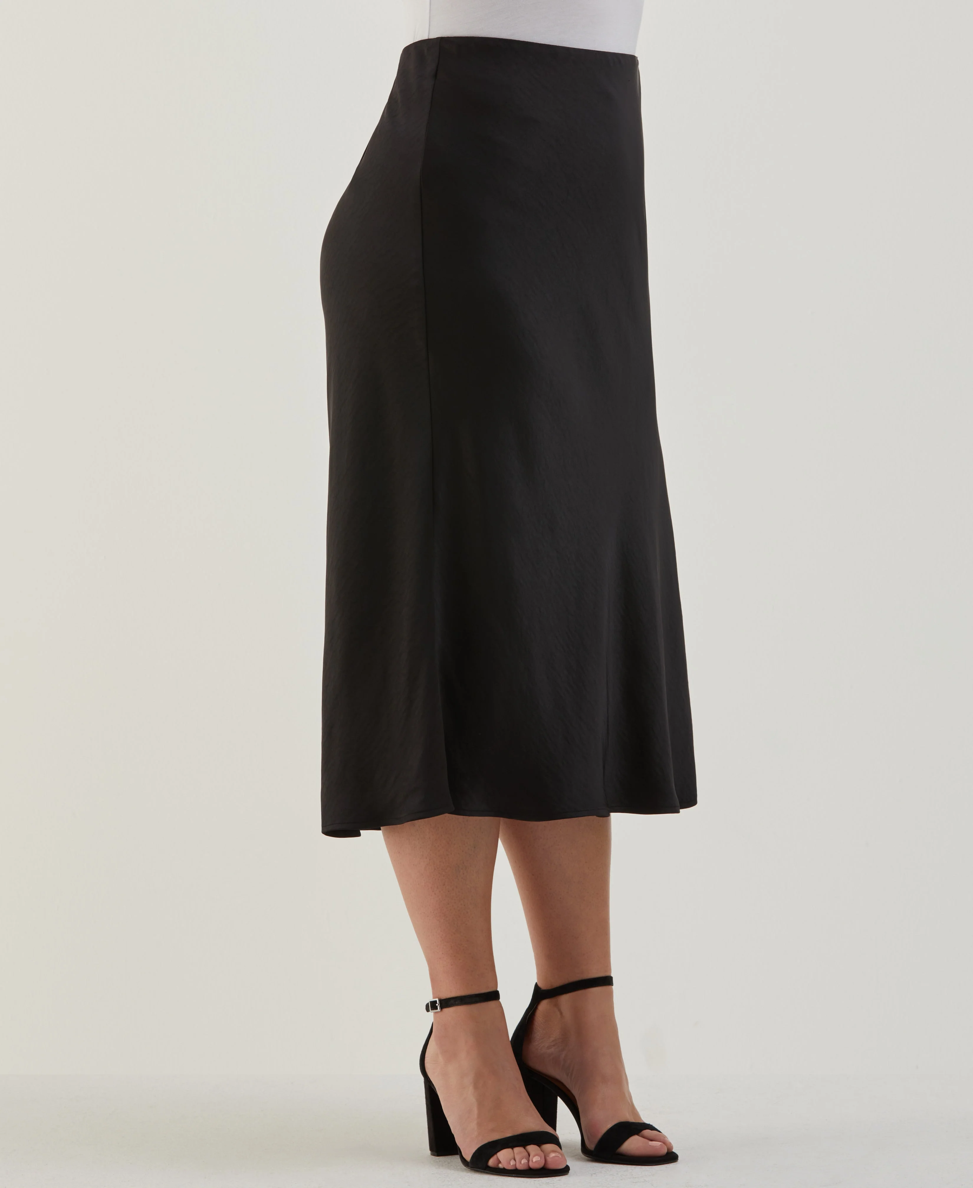 Plus Size Shine Midi Bias Skirt - Image 3
