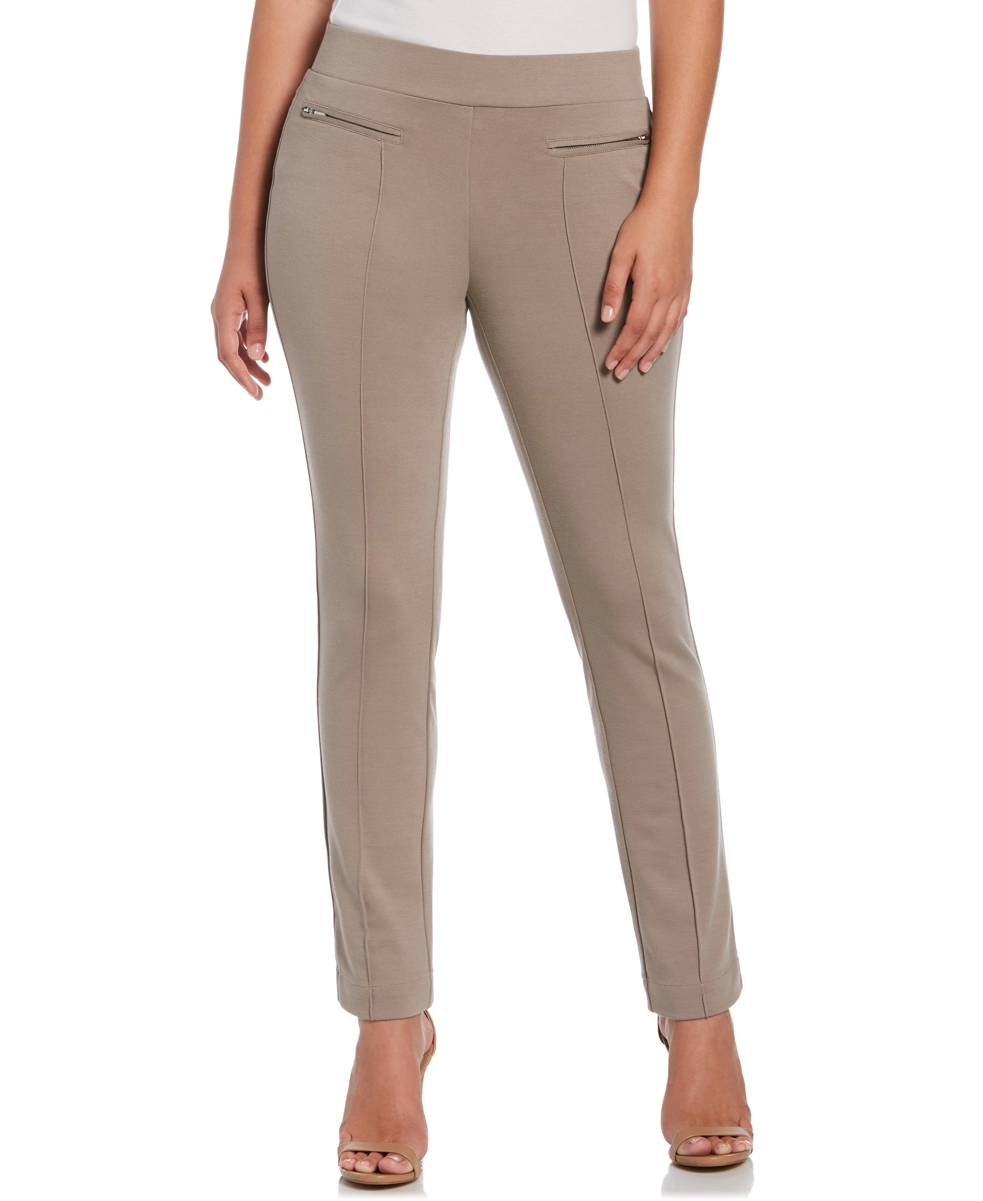 Petite Ponte Knit Slim Leg Pant - Comfort Fit - Image 4