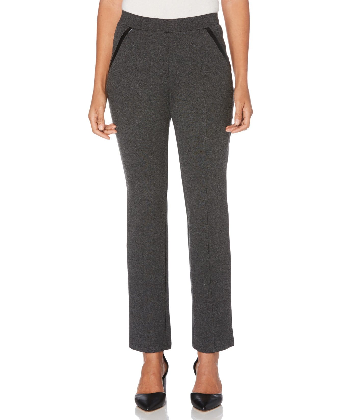 Petite Ponte Knit Slim Leg Pant - Comfort Fit - Image 3