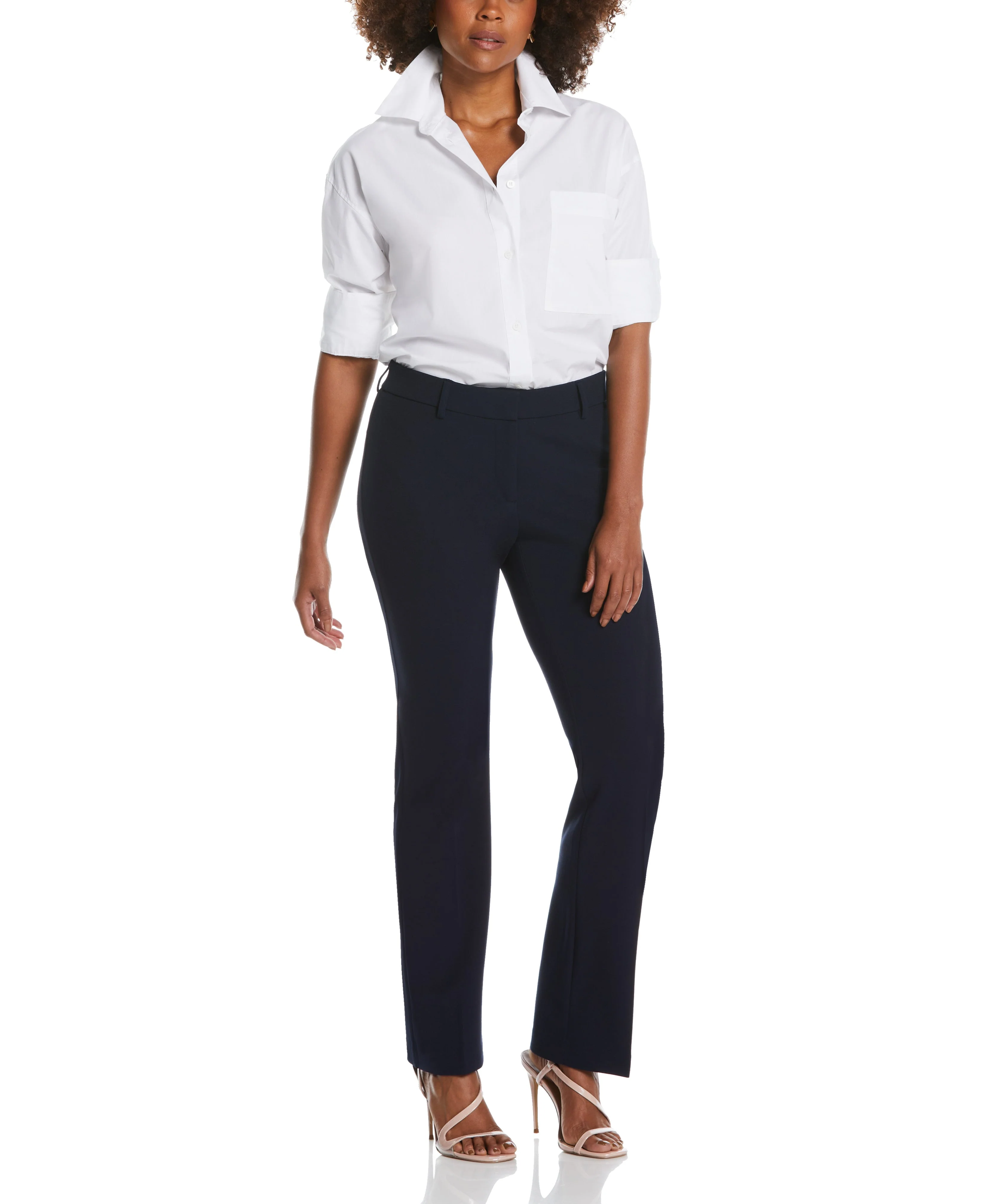 Petite Stretch Crepe Pant - Classic Fit - Image 5