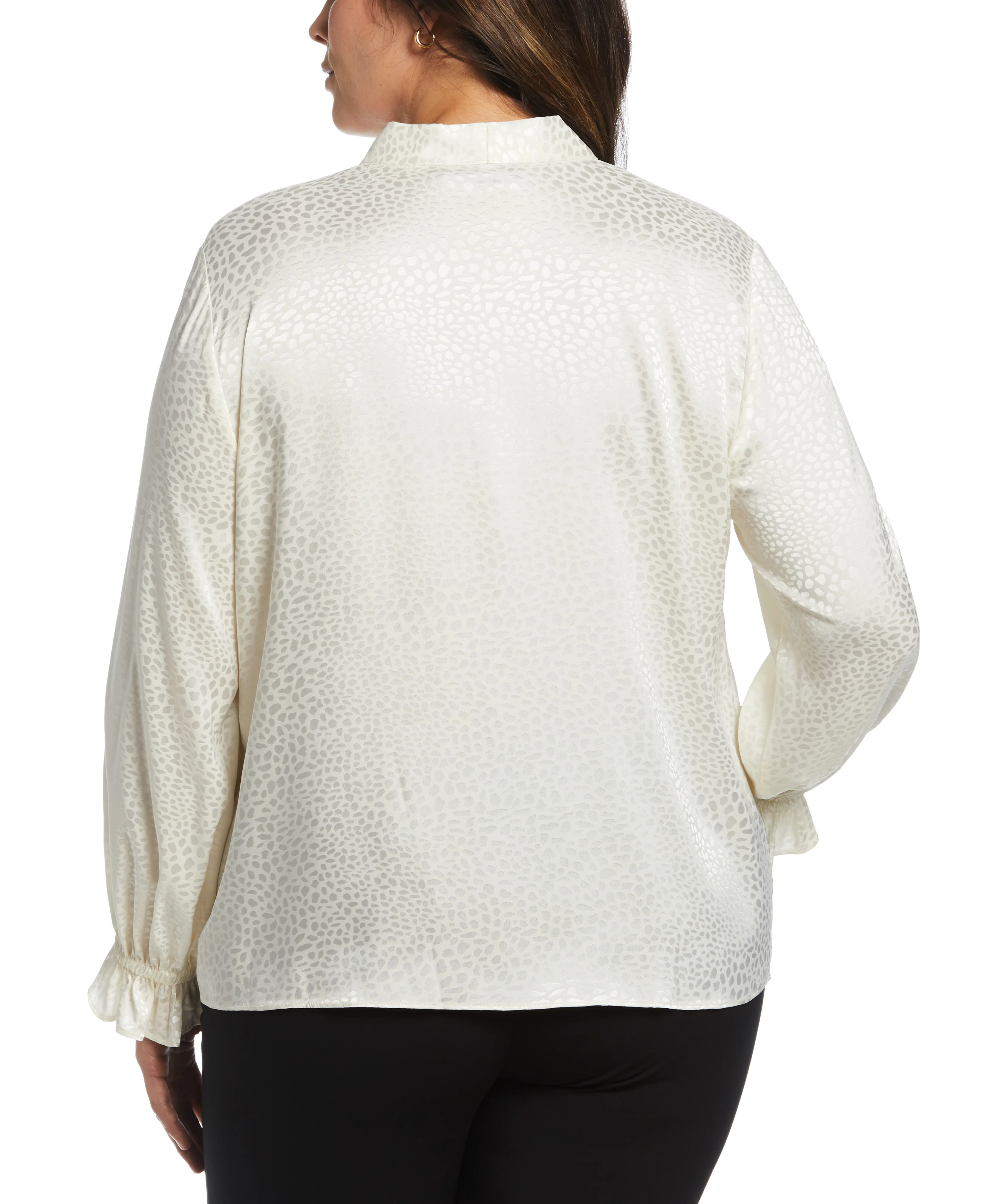 Plus Size Tie Front Blouse - Image 19