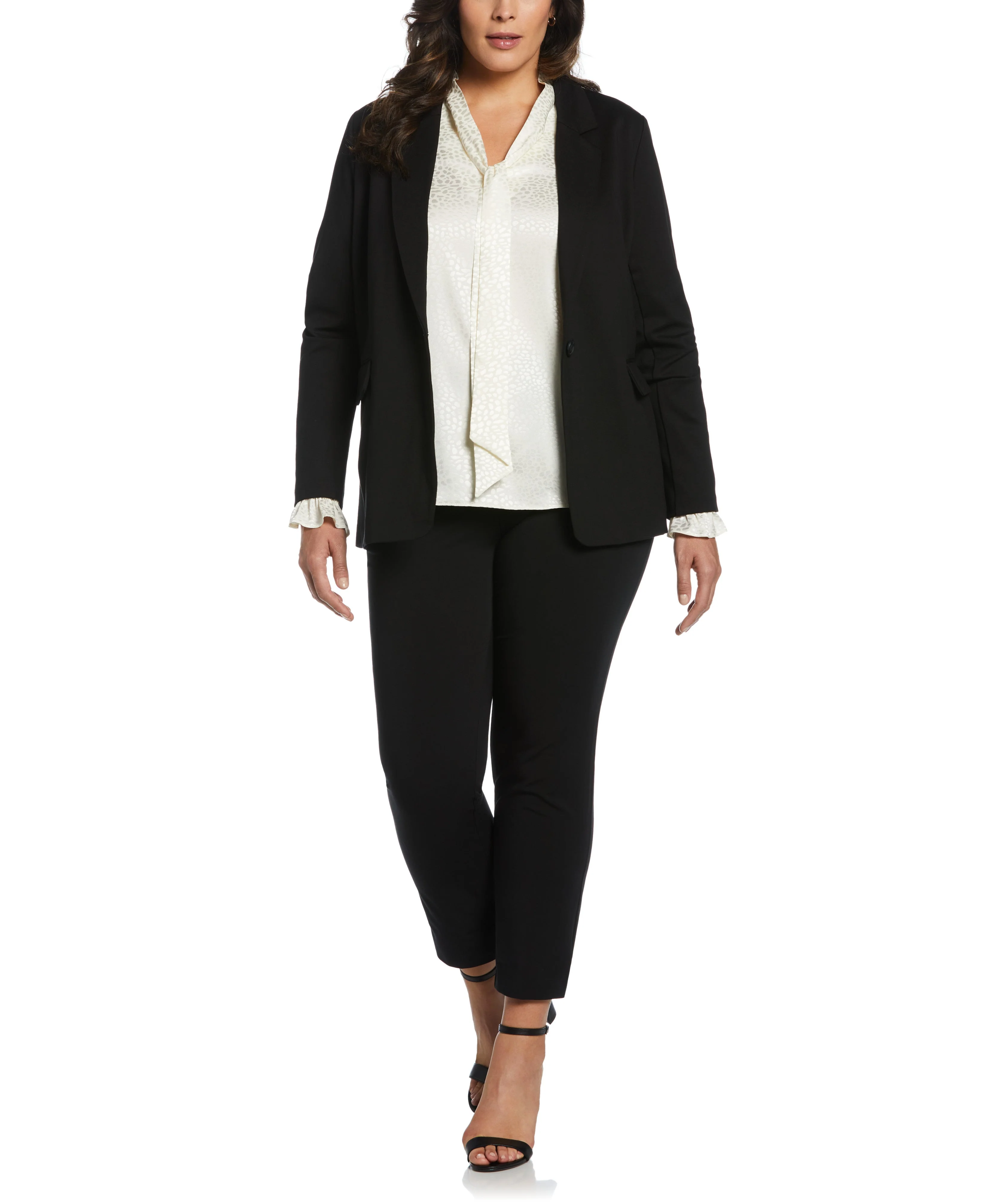 Plus Size Tie Front Blouse - Image 8